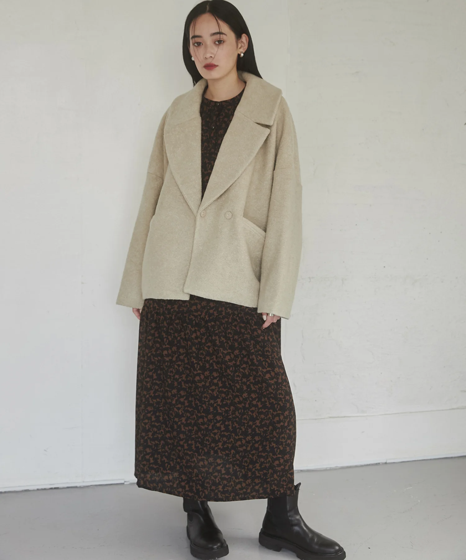 ミニブークレ オーバージャケット