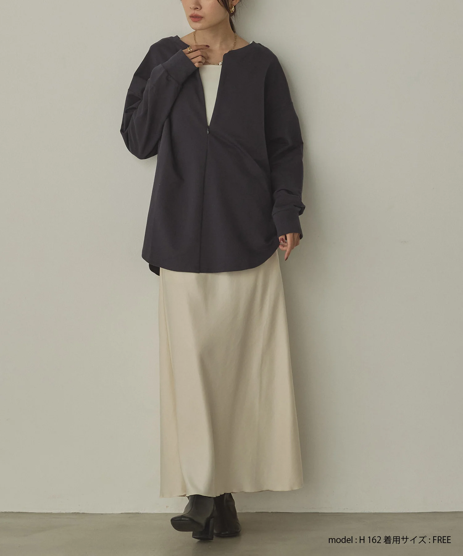 【WEB限定/別注】2WAY ハーフジップスウェット