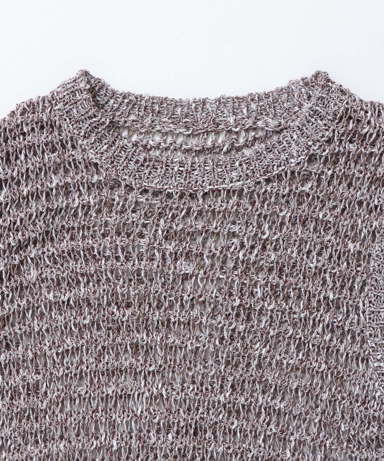 透かし編み ゆるニットタンクトップ