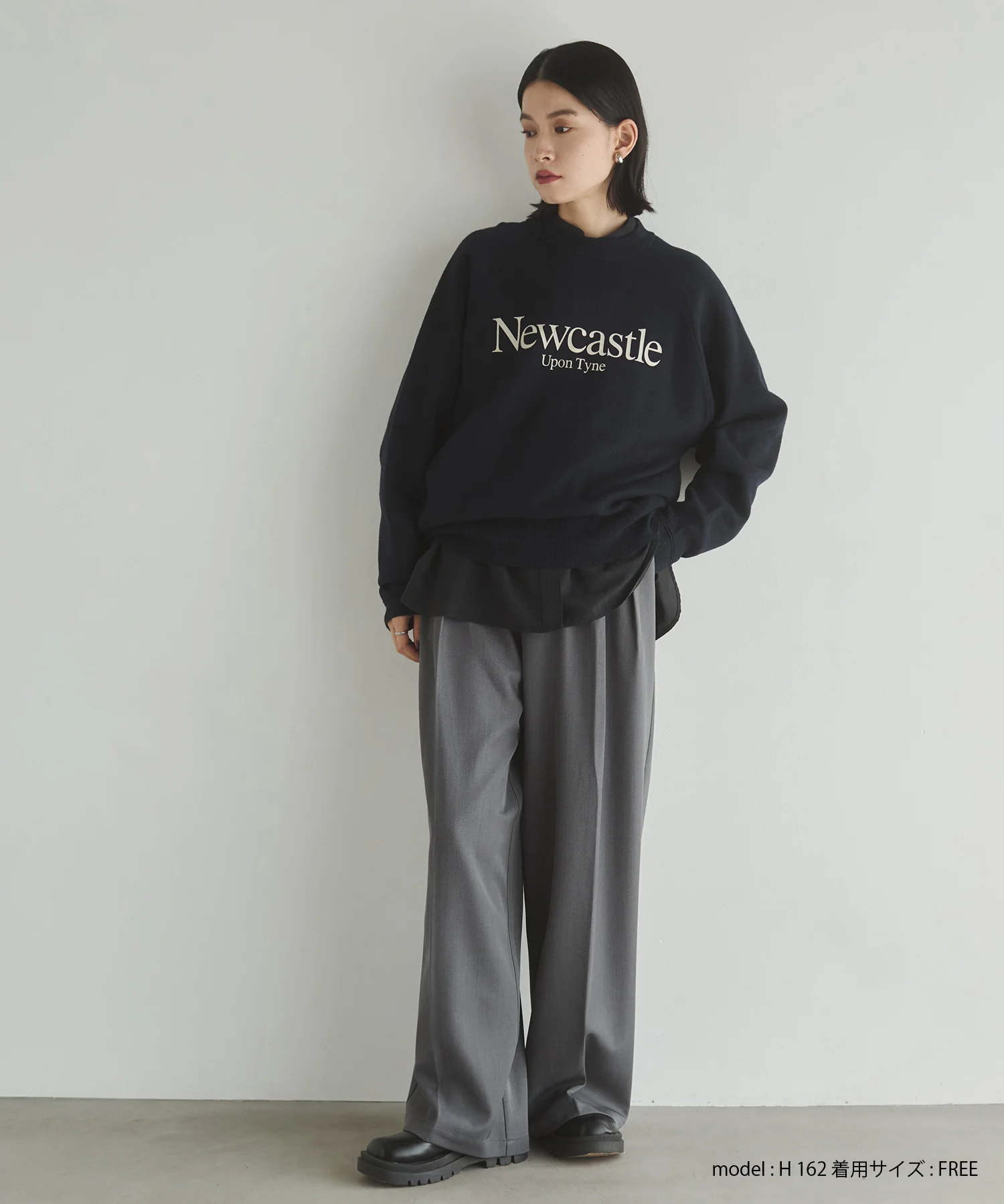 【WEB限定/別注】【新色追加】スウェットライクロゴニット