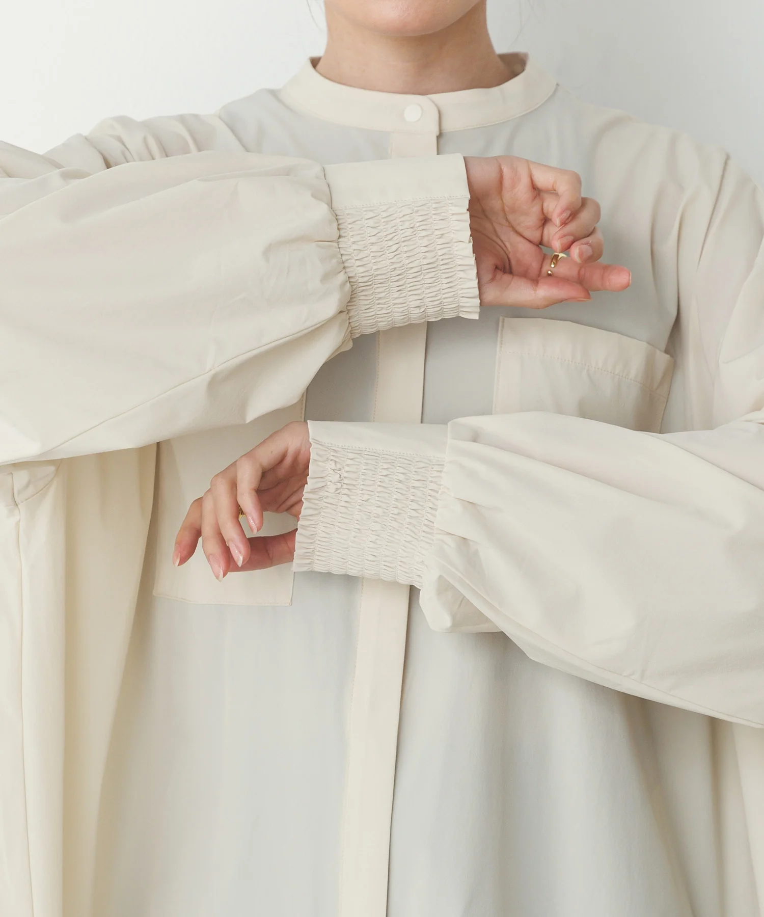 【新色追加】【接触冷感】2WAY カシュクールシャツ