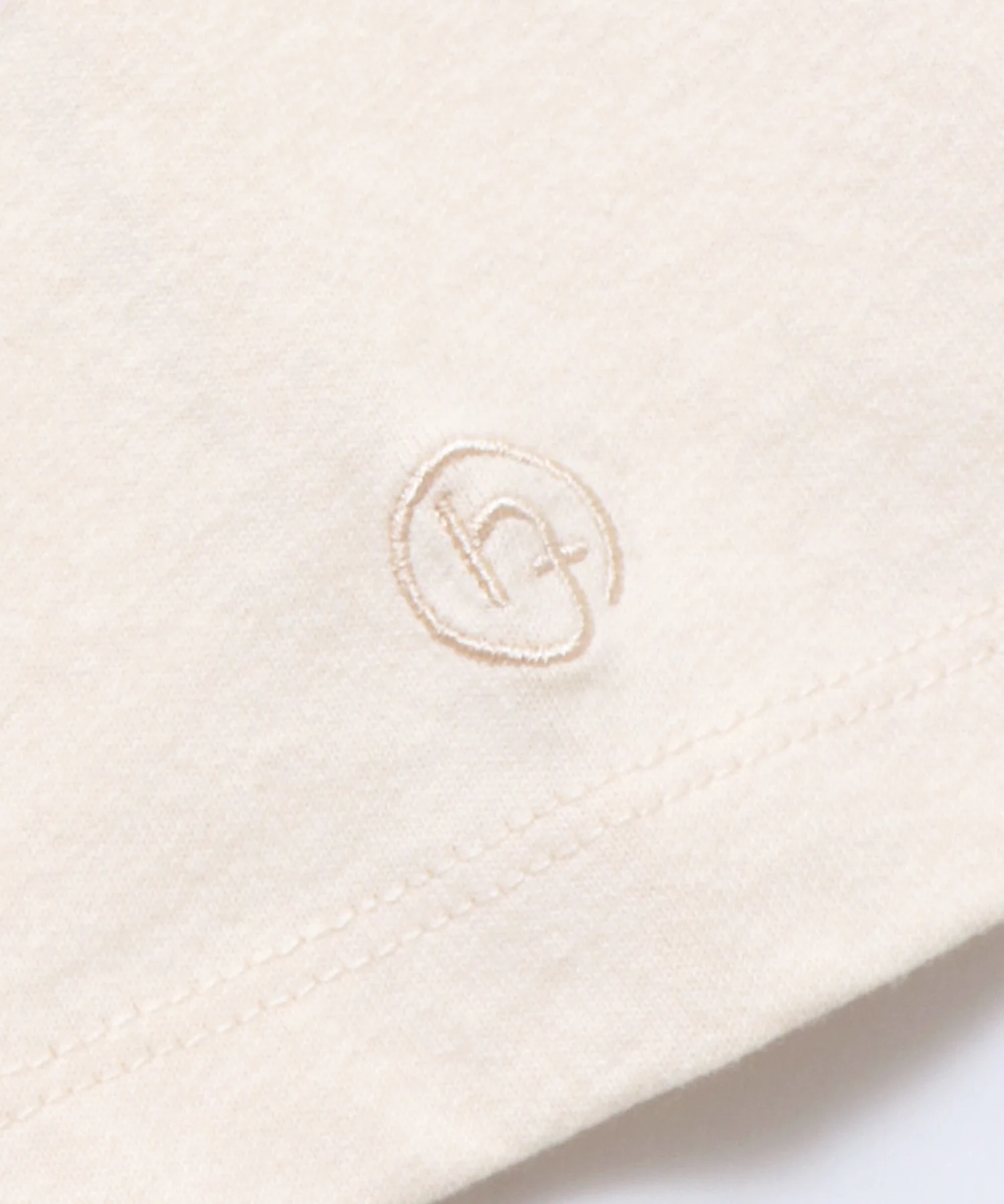 フロッキープリント ロゴロンTシャツ