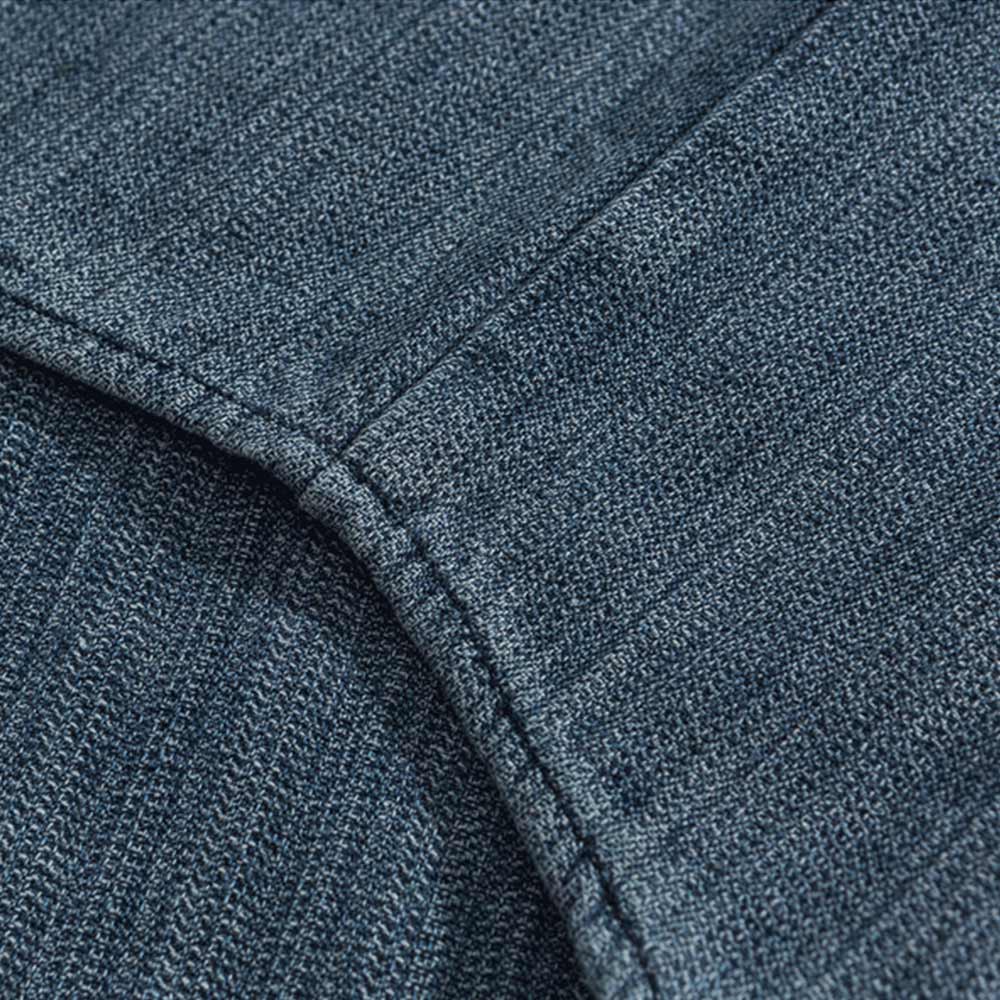 アメカジデニム長袖シャツ