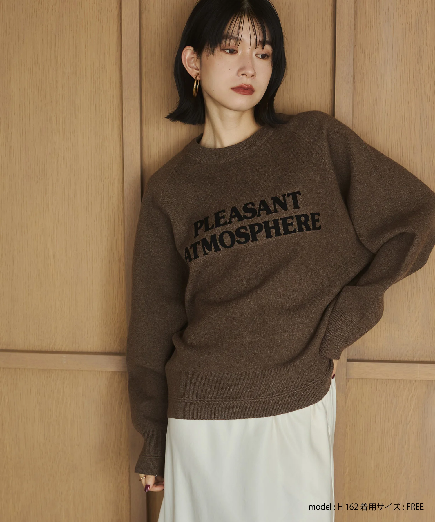 【WEB限定/別注】【新色追加】スウェットライクロゴニット