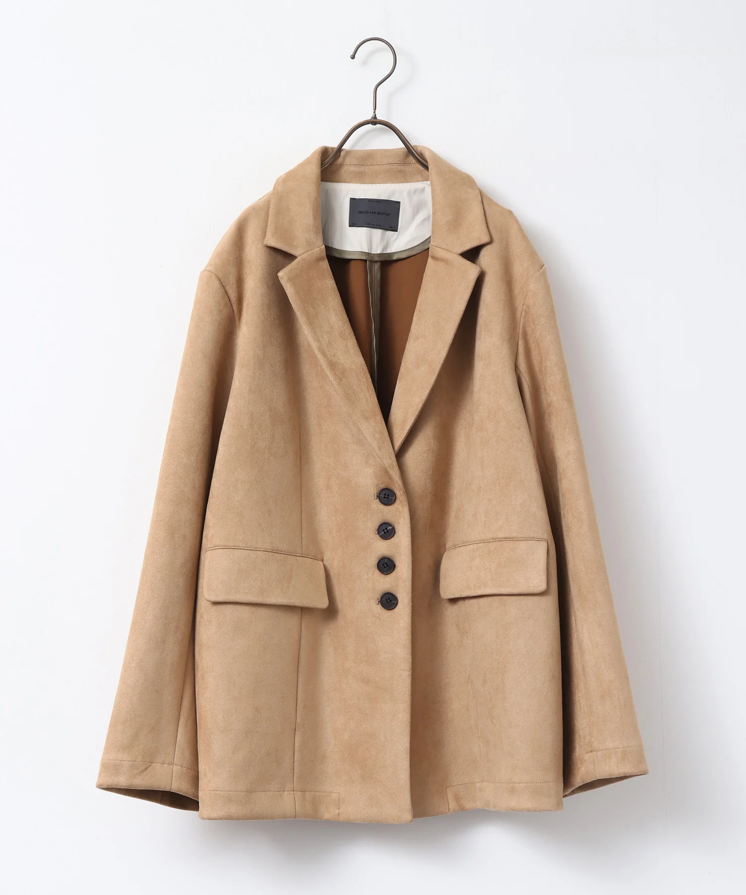 フェイクスウェード テーラードジャケット