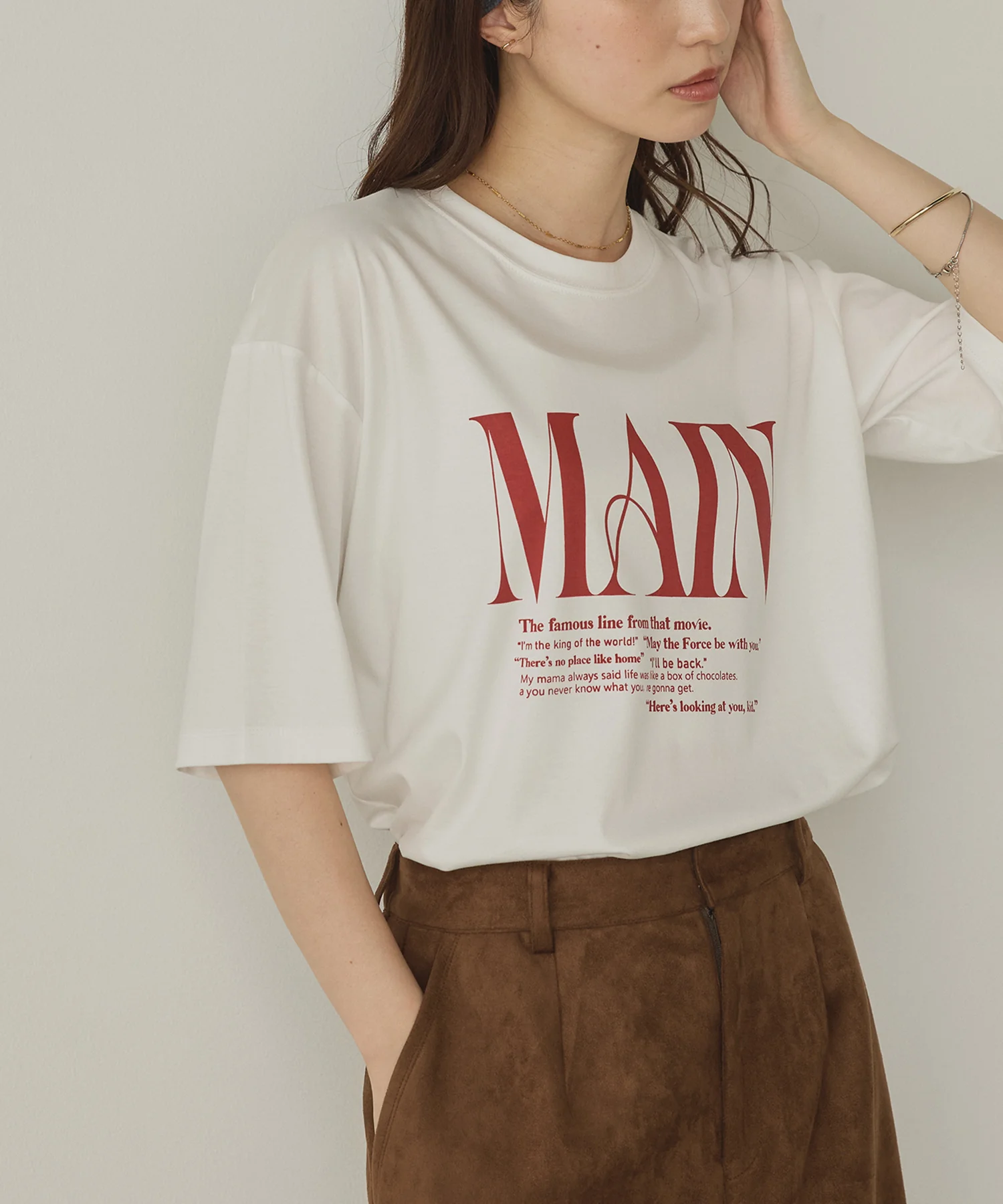 ロゴプリント 半袖T