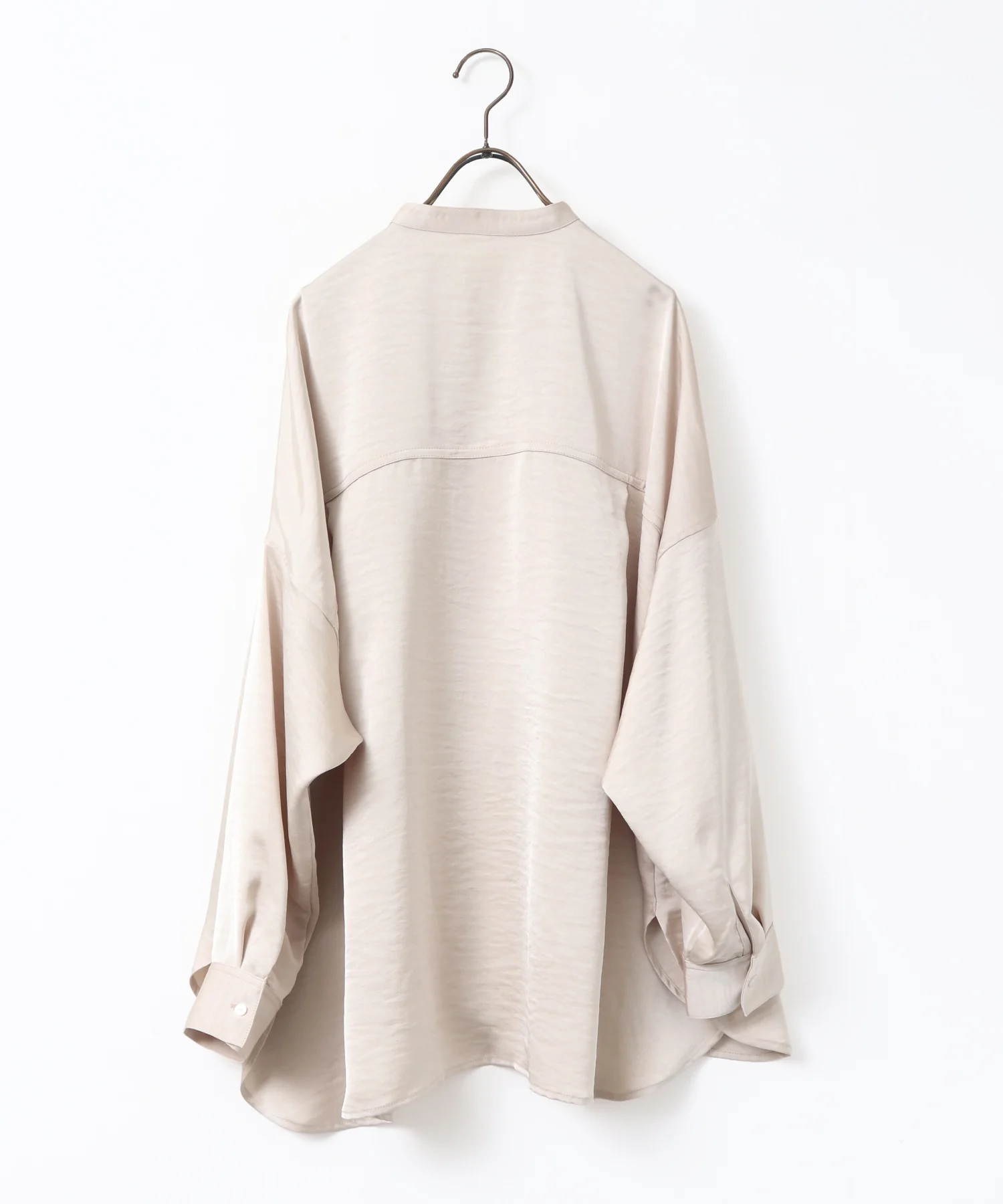 マットサテン オーバーシャツ