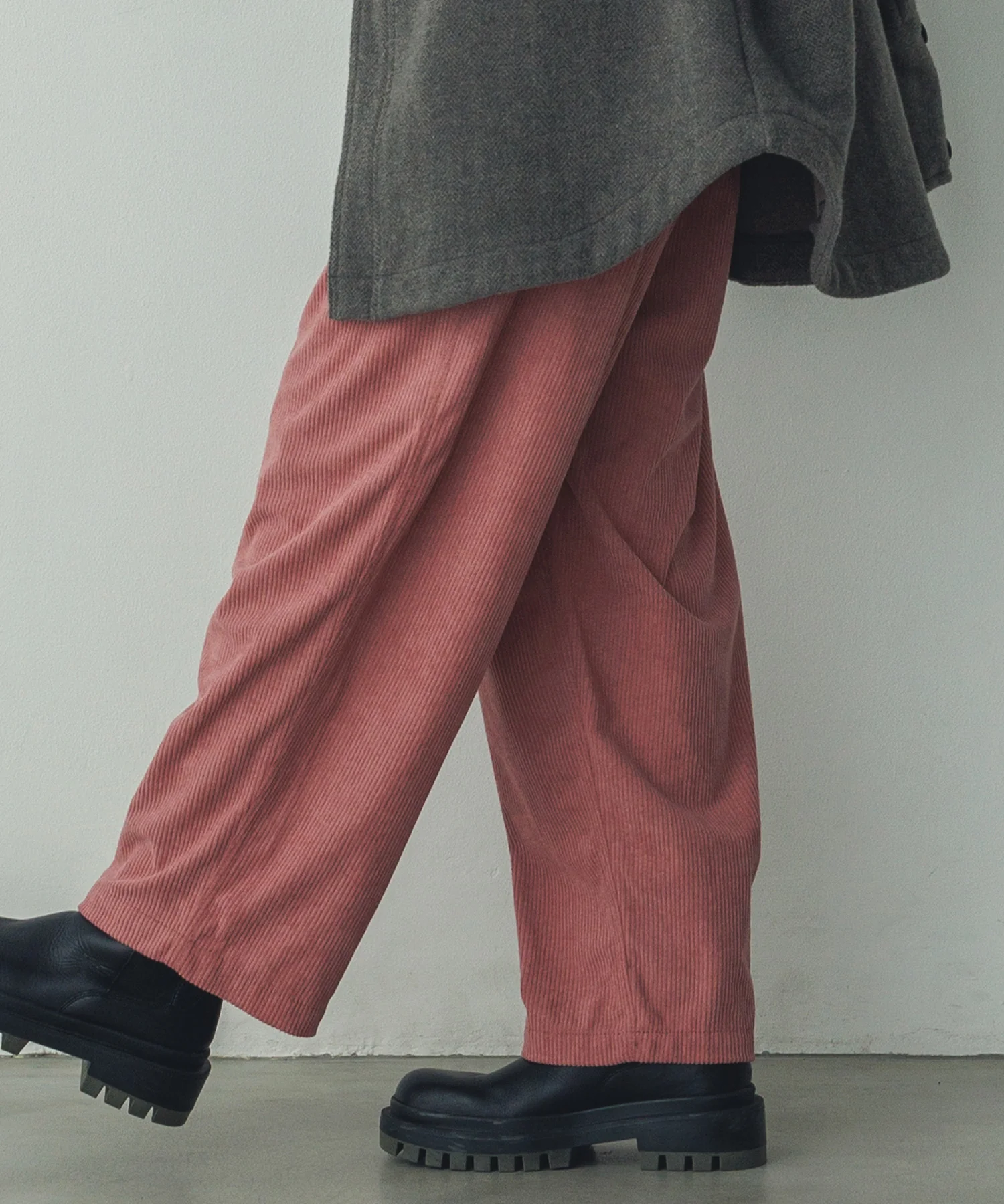コーデュロイ コクーンパンツ