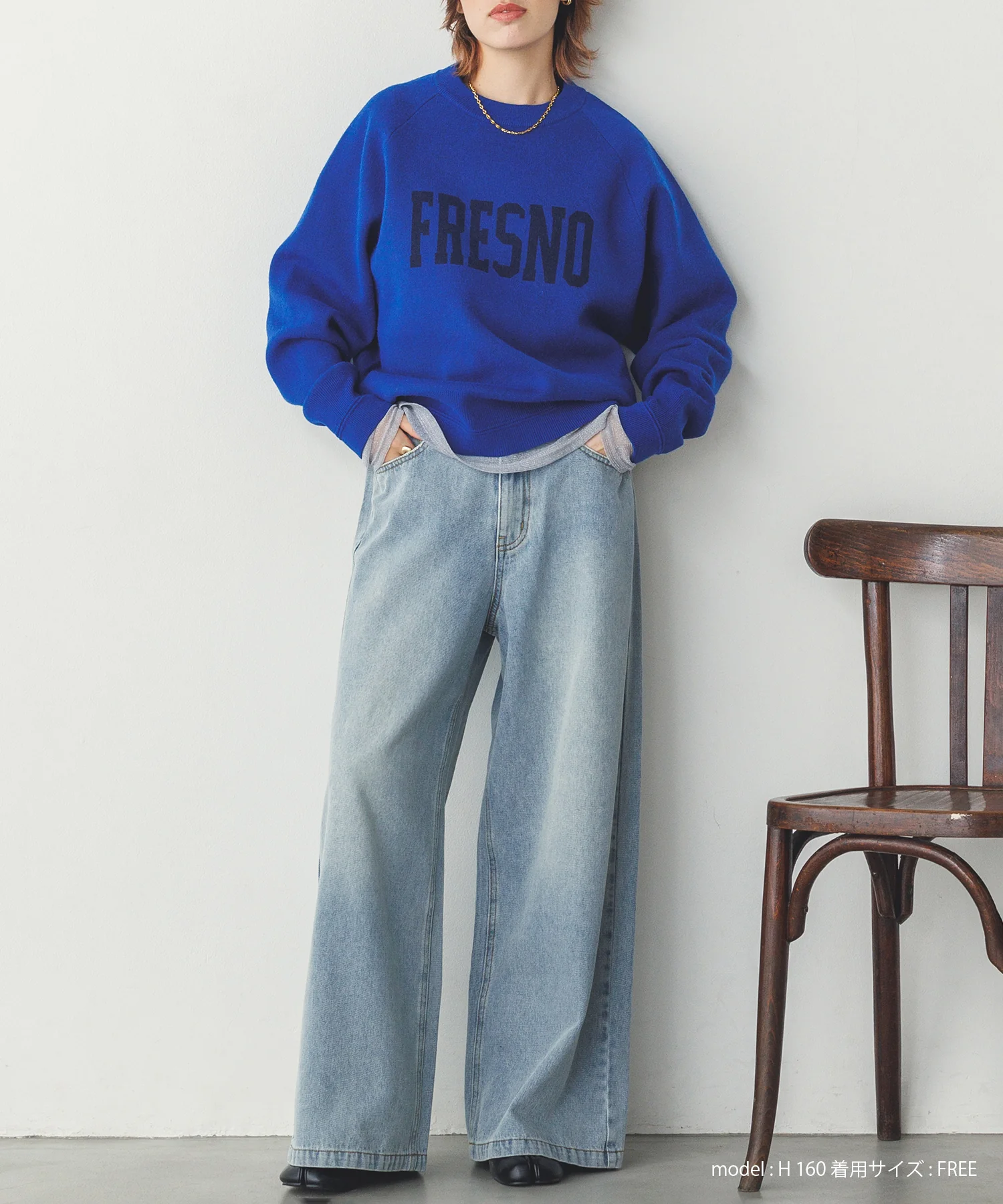 【WEB限定/別注】【新色追加】スウェットライクロゴニット