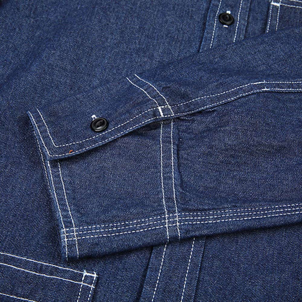 マルチポケット　ウエスタンストライプデニムシャツ