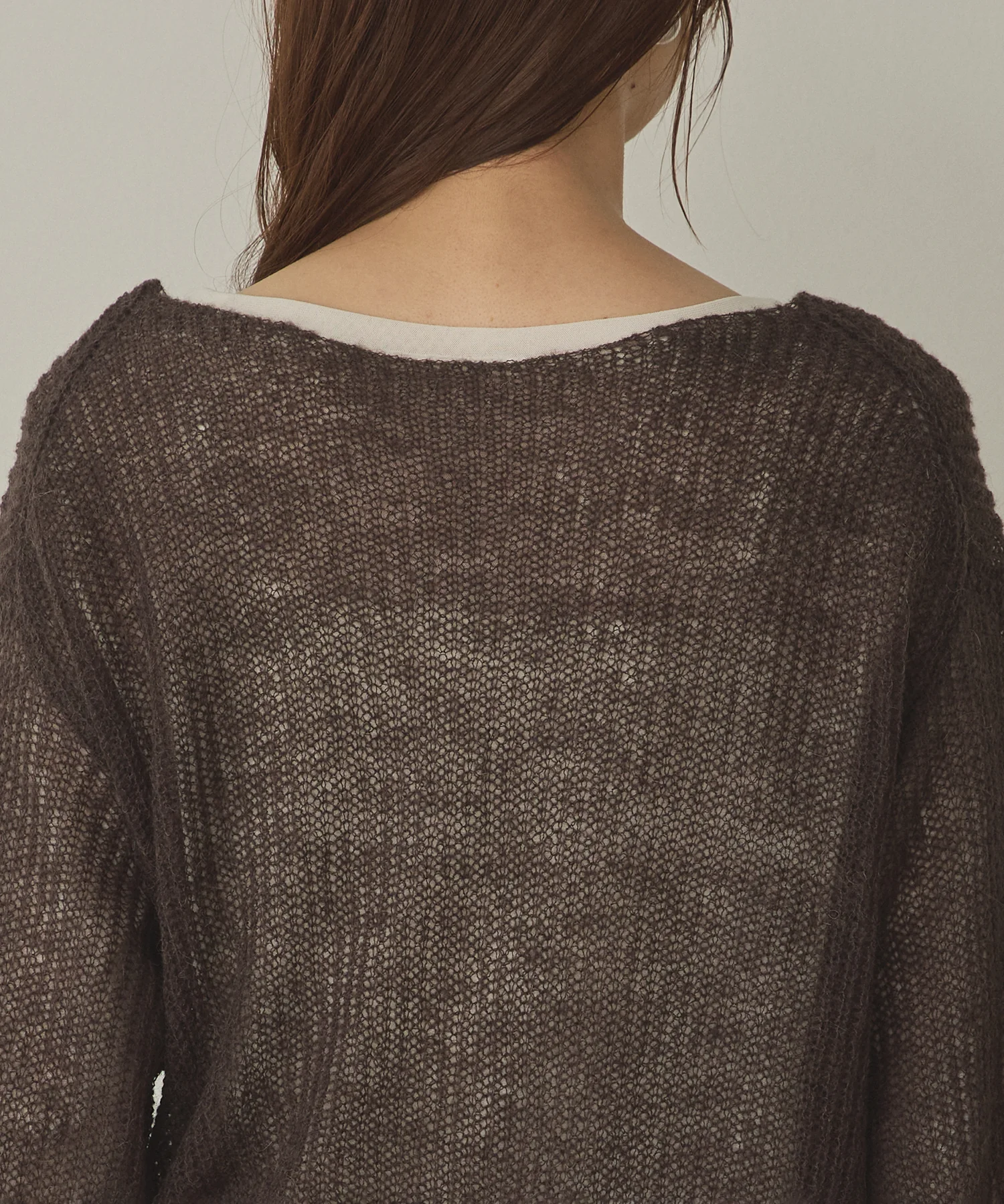 アルパカニット ロゴシアートップス