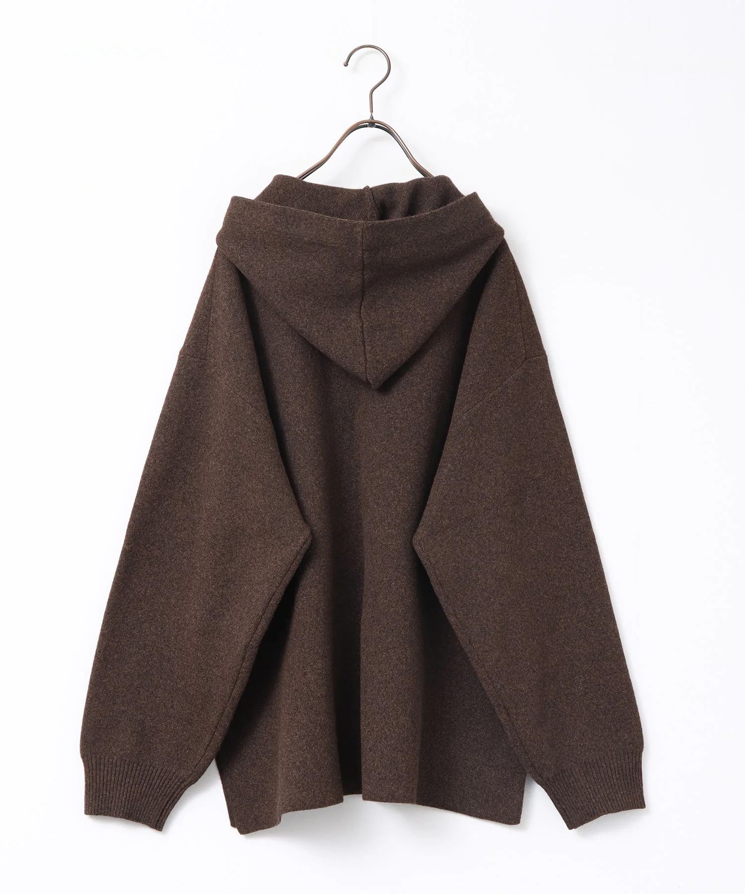 ニット フードパーカー