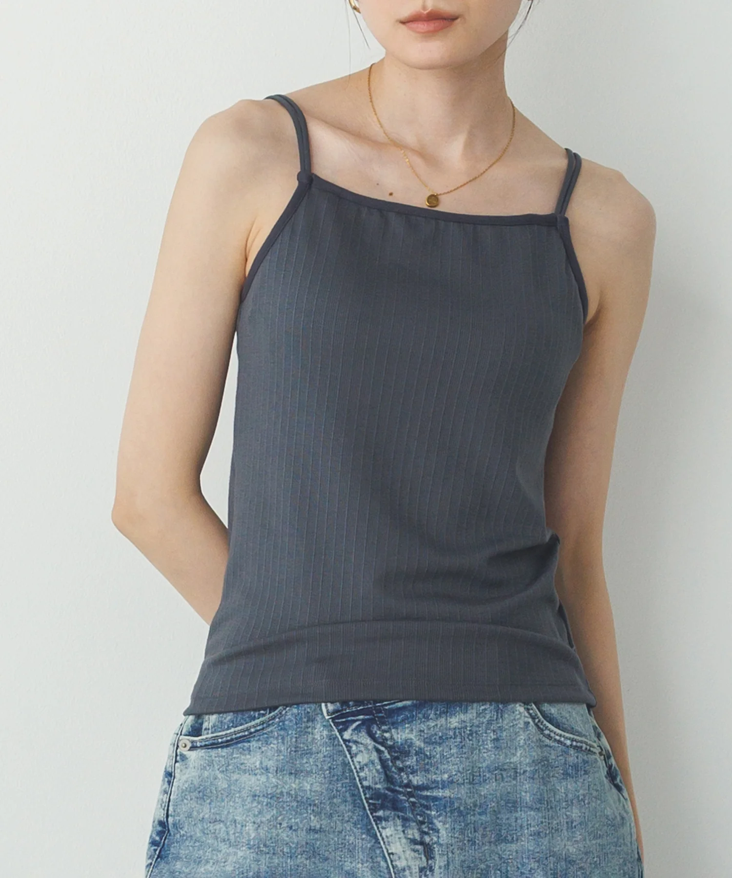 【WEB限定/別注】カップ付き キャミソール