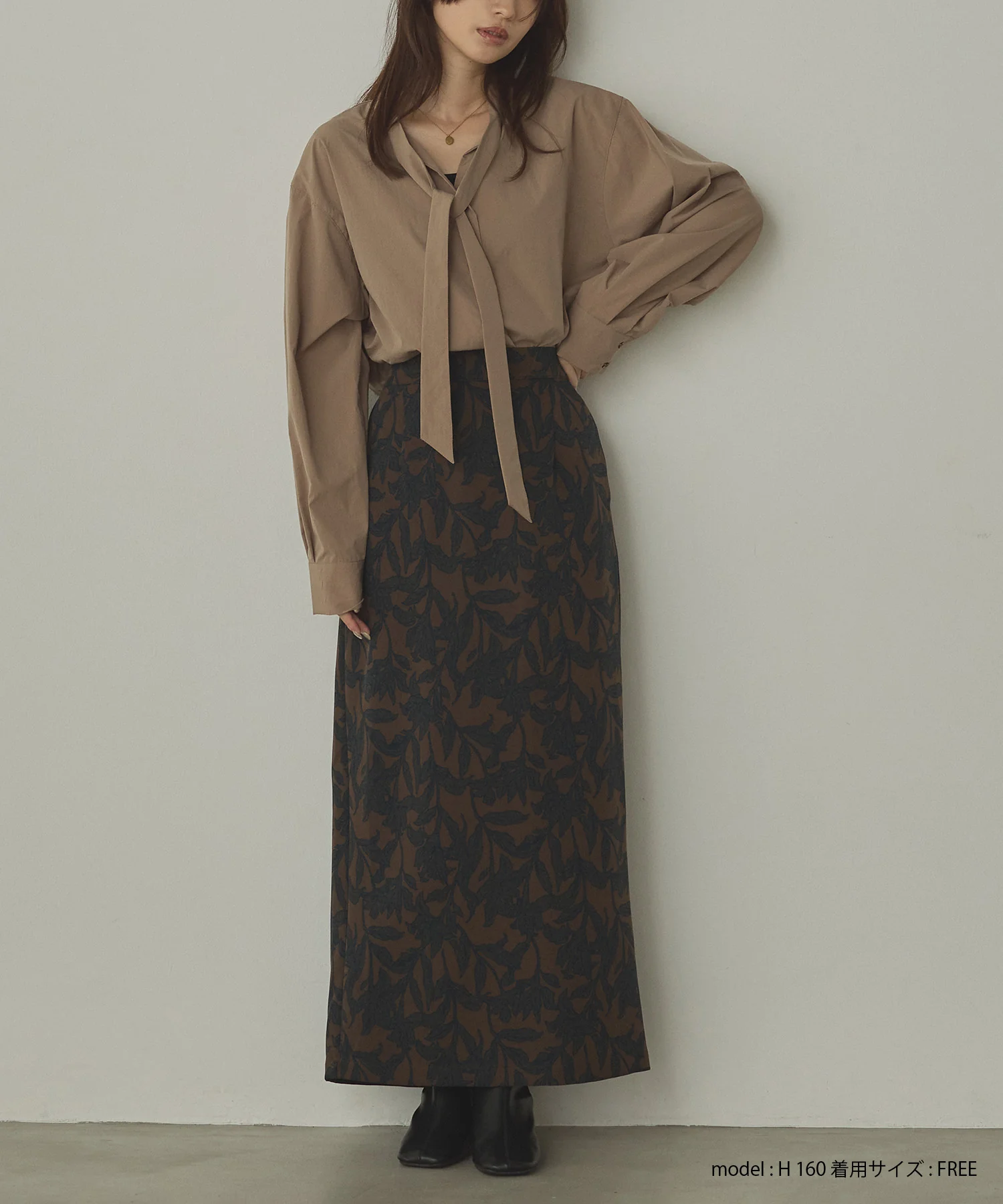 2WAY ボウタイブラウス