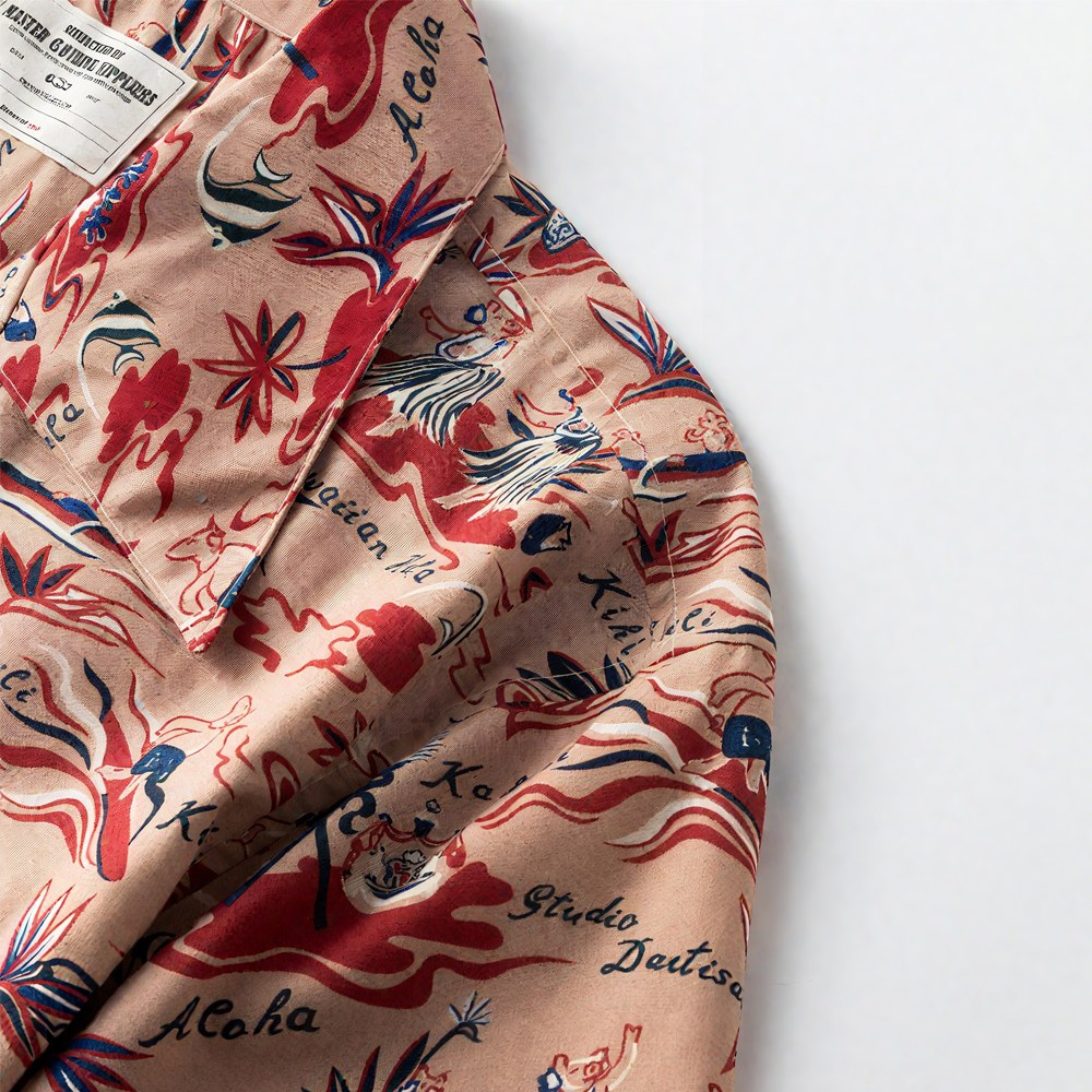 「ハワイの物語」コットンプリントシャツ