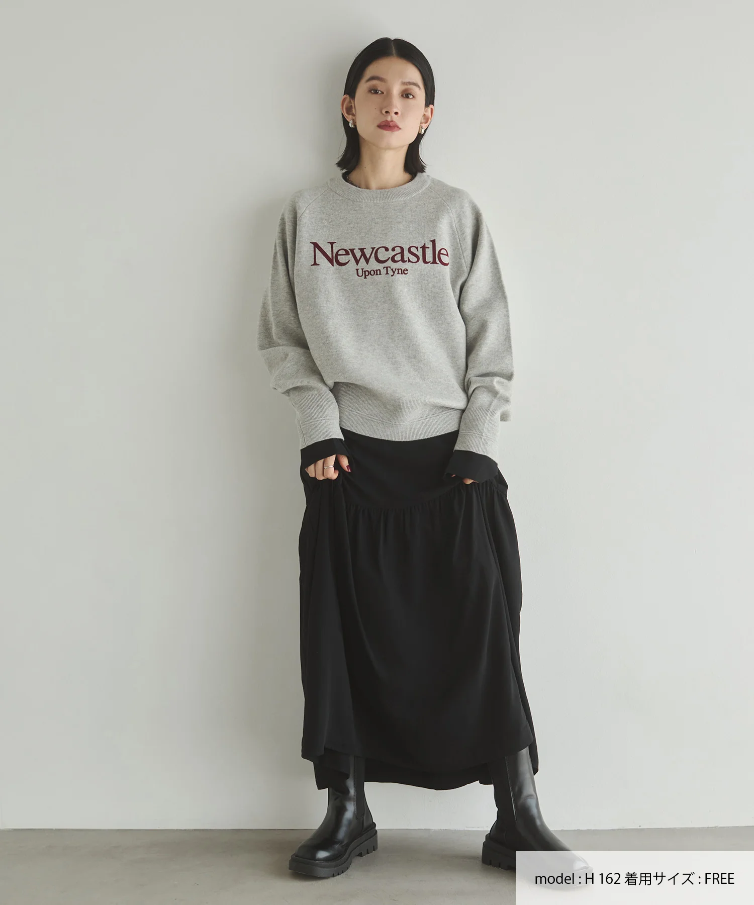 【WEB限定/別注】【新色追加】スウェットライクロゴニット