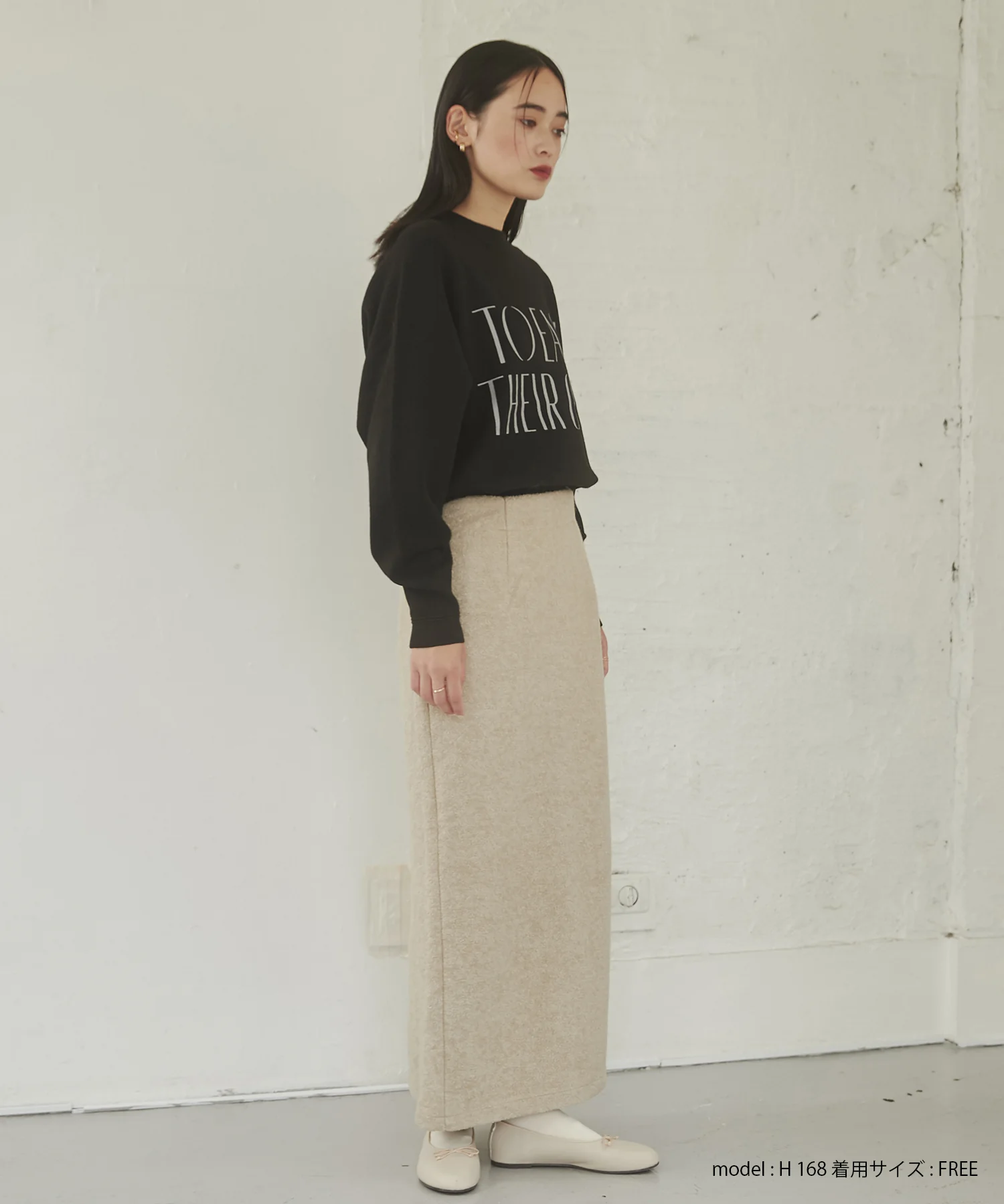 【WEB限定/別注】【新色追加】スウェットライクロゴニット