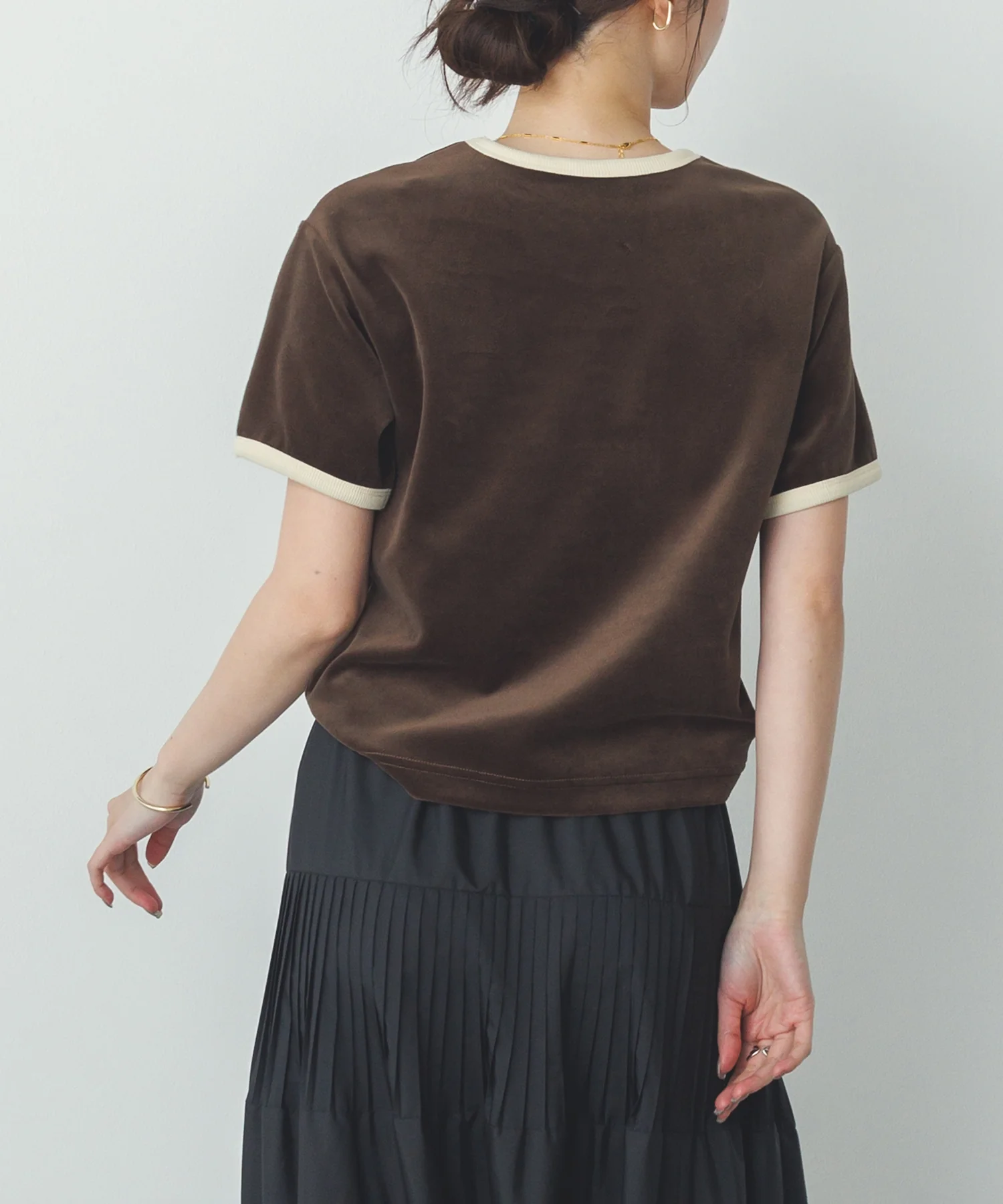 ベロア リンガーTシャツ