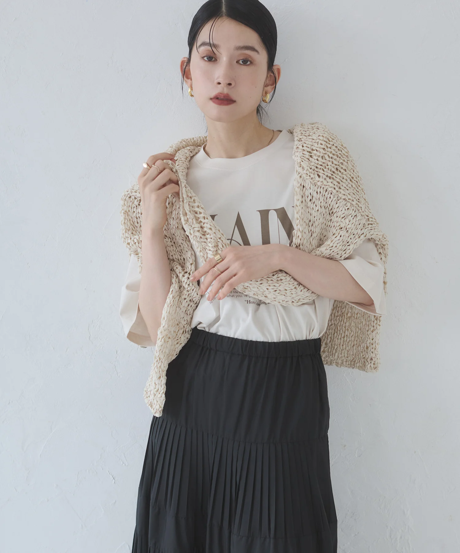 ロゴプリント 半袖T