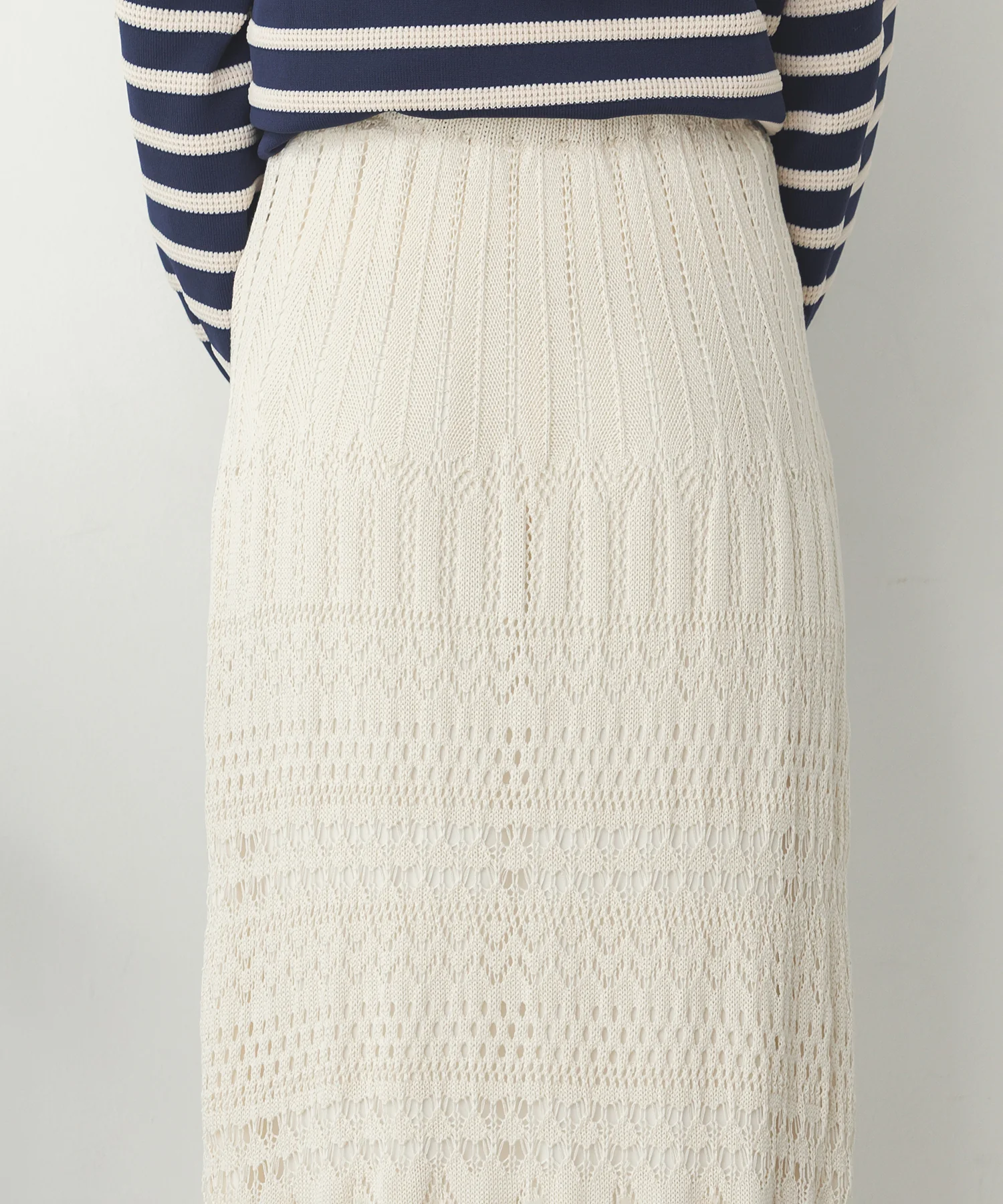 透かし編み ニットスカート