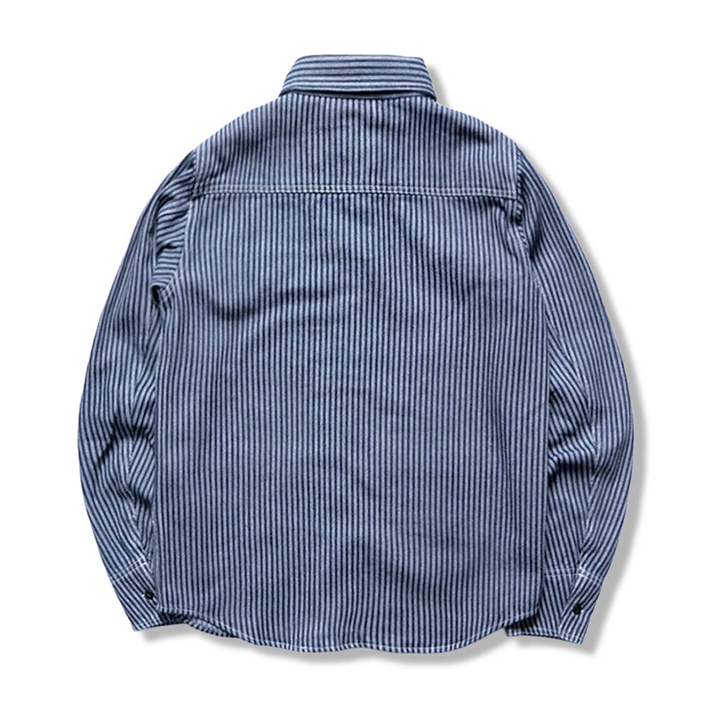 マルチポケット　ウエスタンストライプデニムシャツ