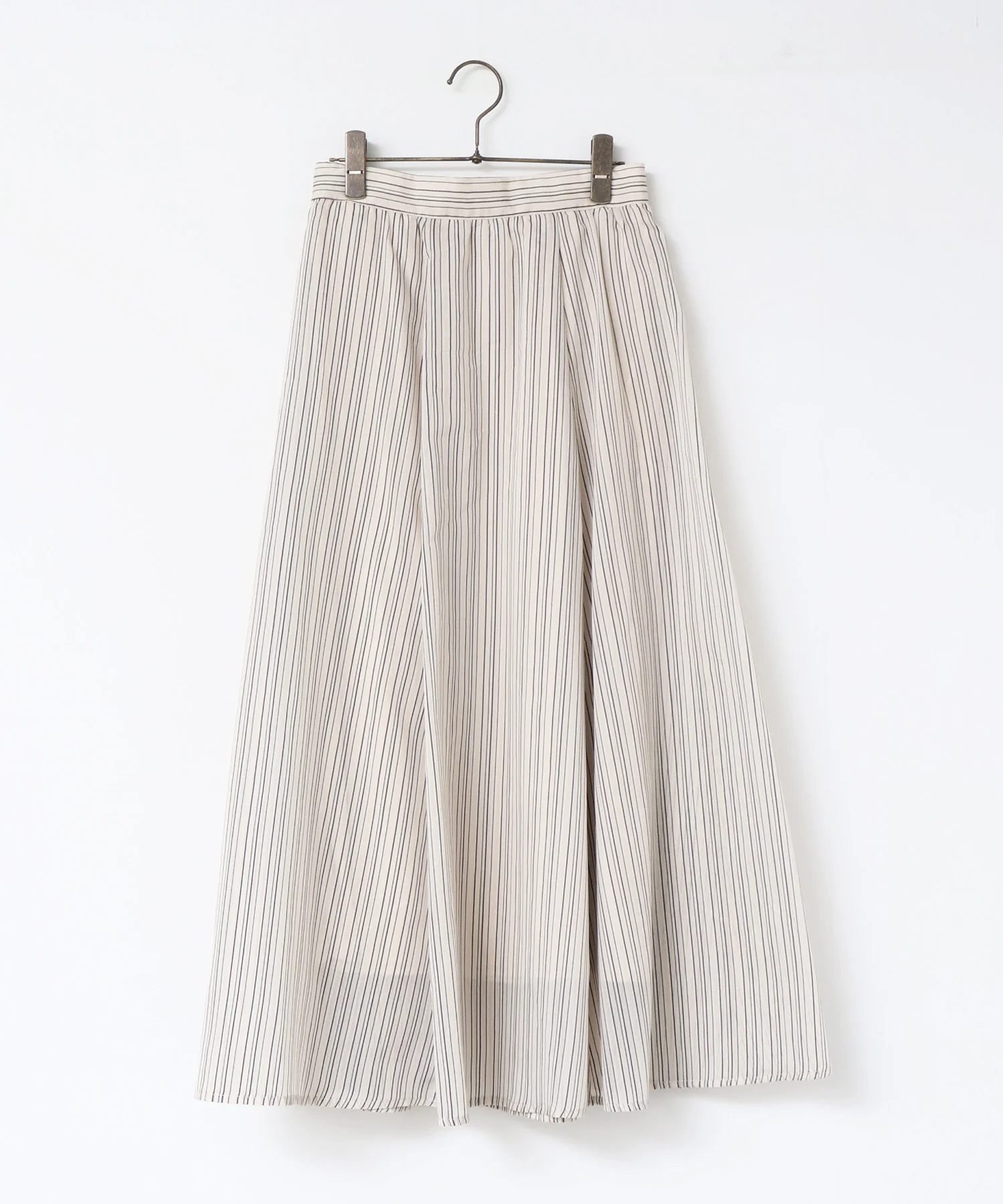 ドビーストライプ シアーフレアスカート