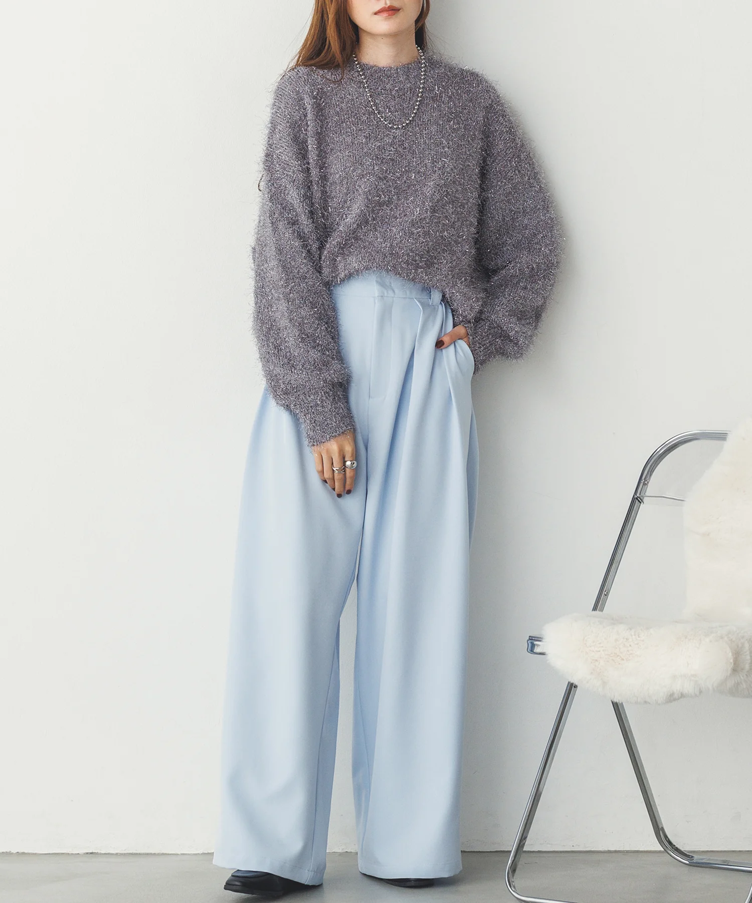 ストレッチワイドパンツ