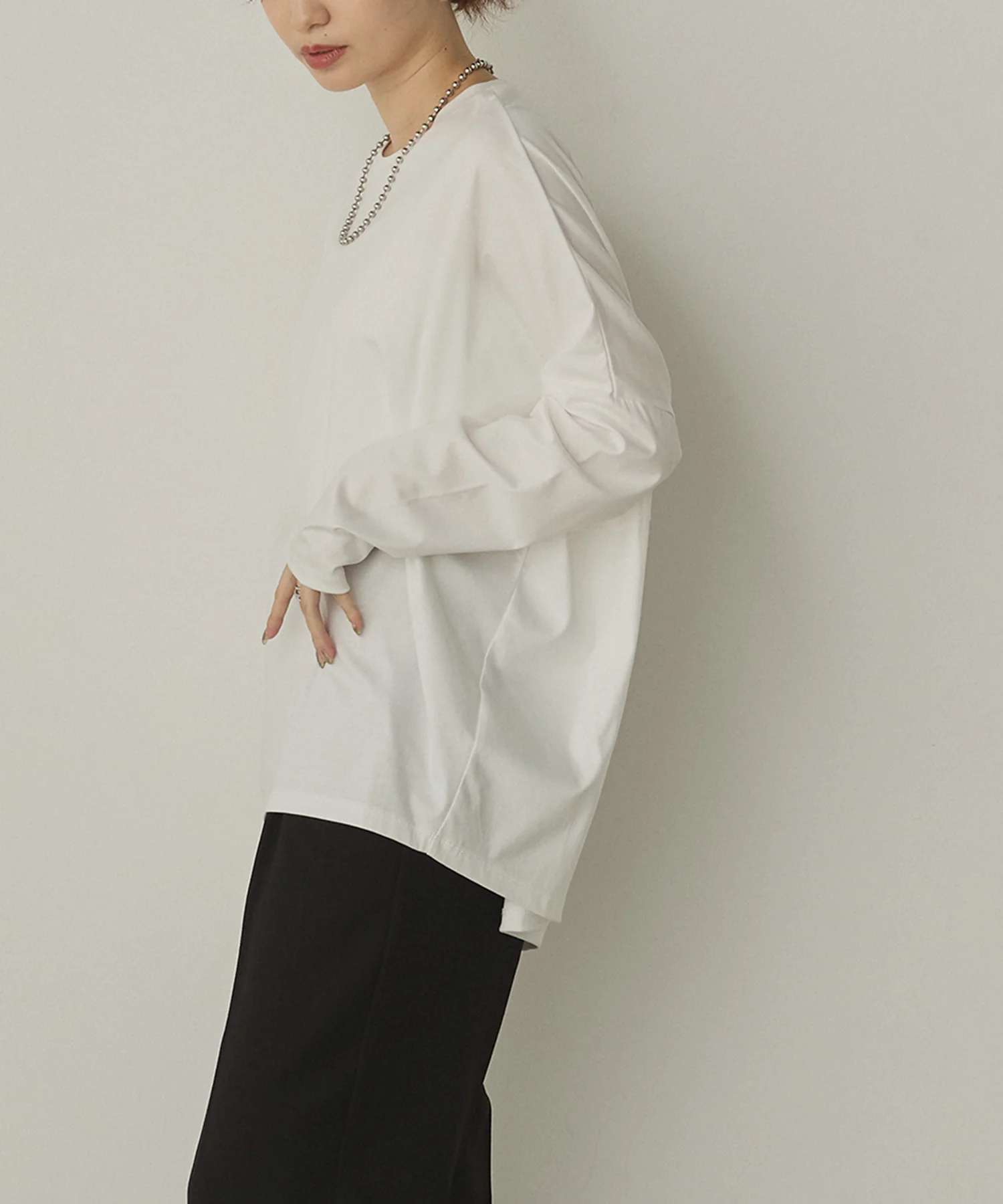 コクーンシルエット ロンT