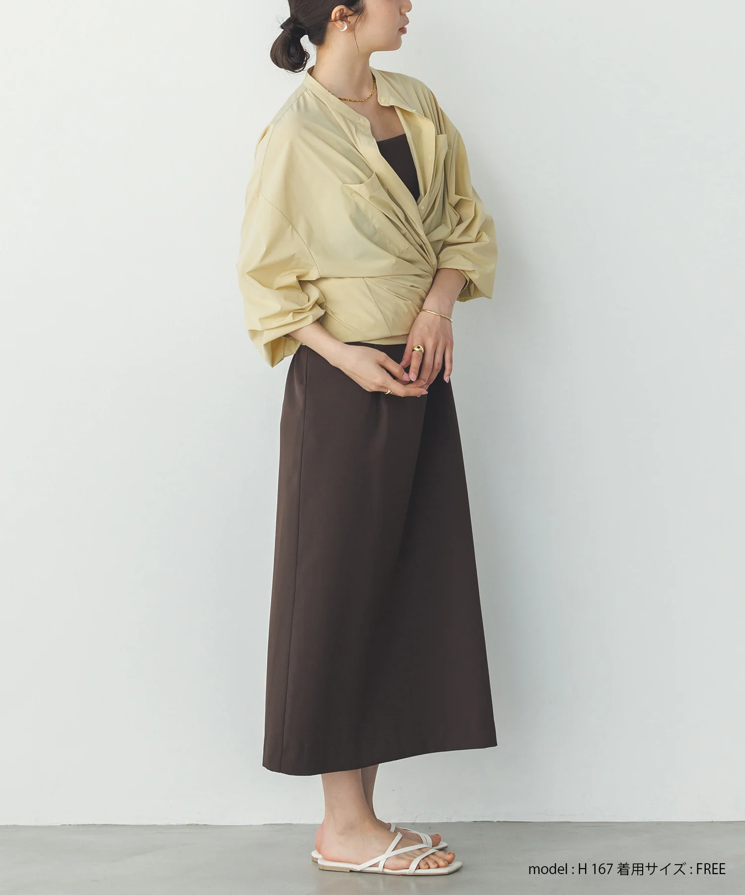 【新色追加】【接触冷感】2WAY カシュクールシャツ