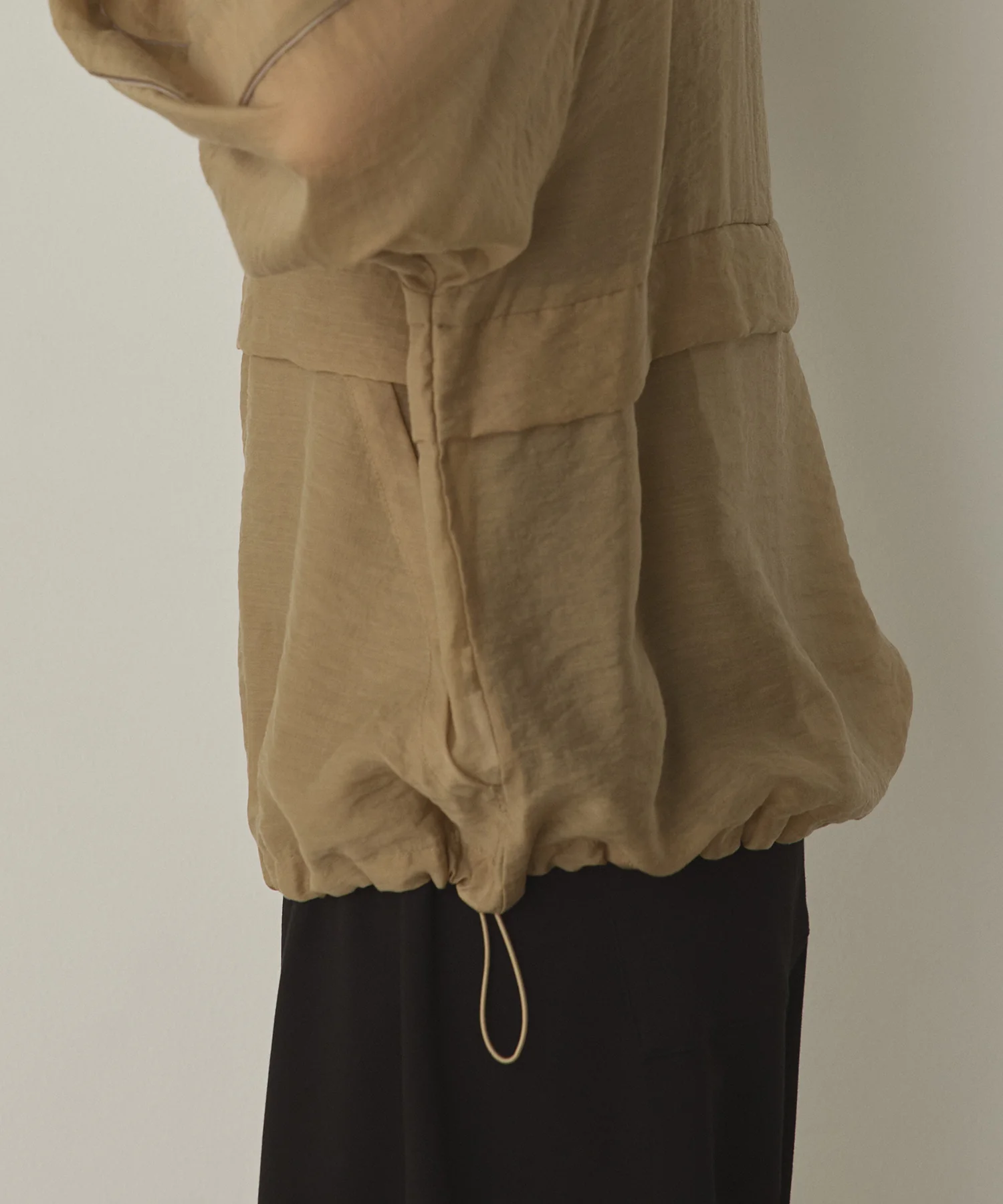 セルロース ナイロンシアー Wジップブルゾン