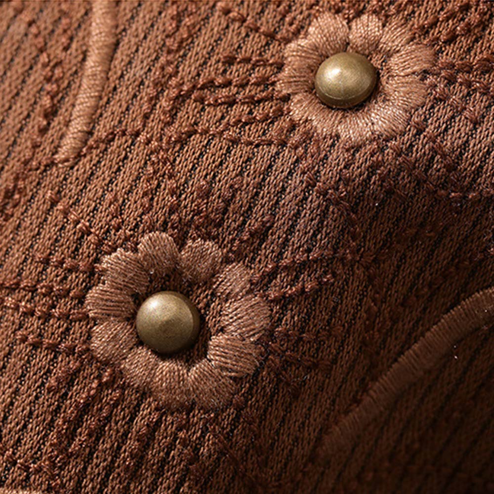 アメカジ　ウエスタンレトロ風刺繍ストライプシャツ