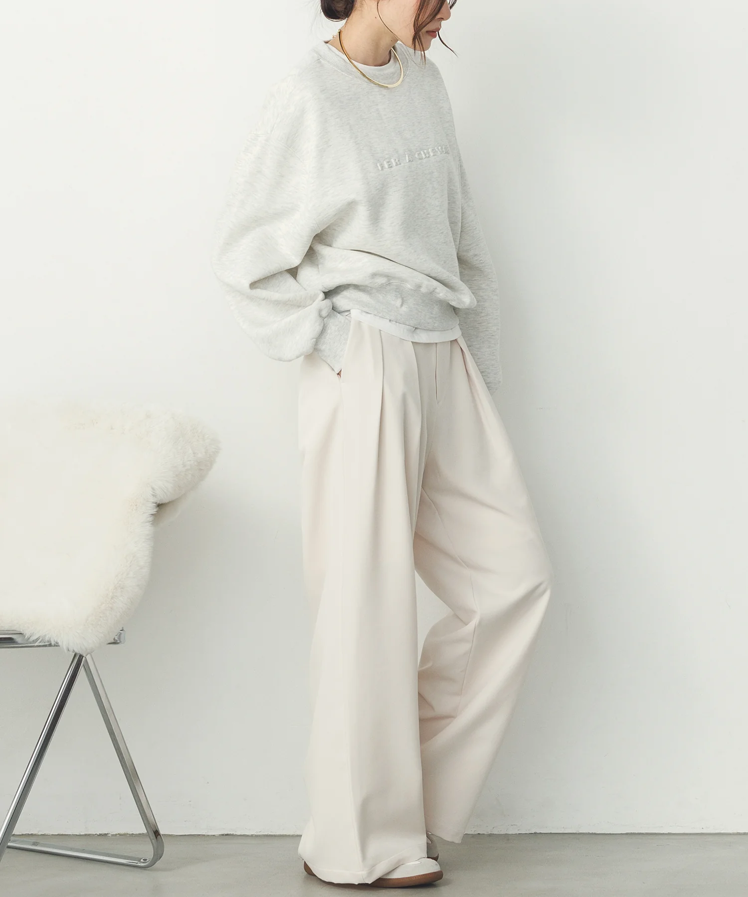 ストレッチワイドパンツ