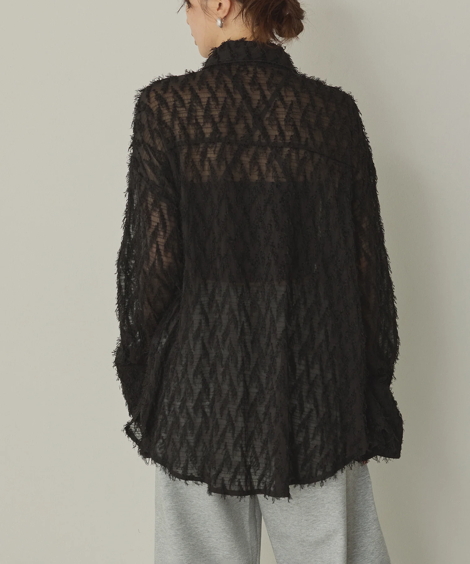 フェザーライク オーバーシアーシャツ