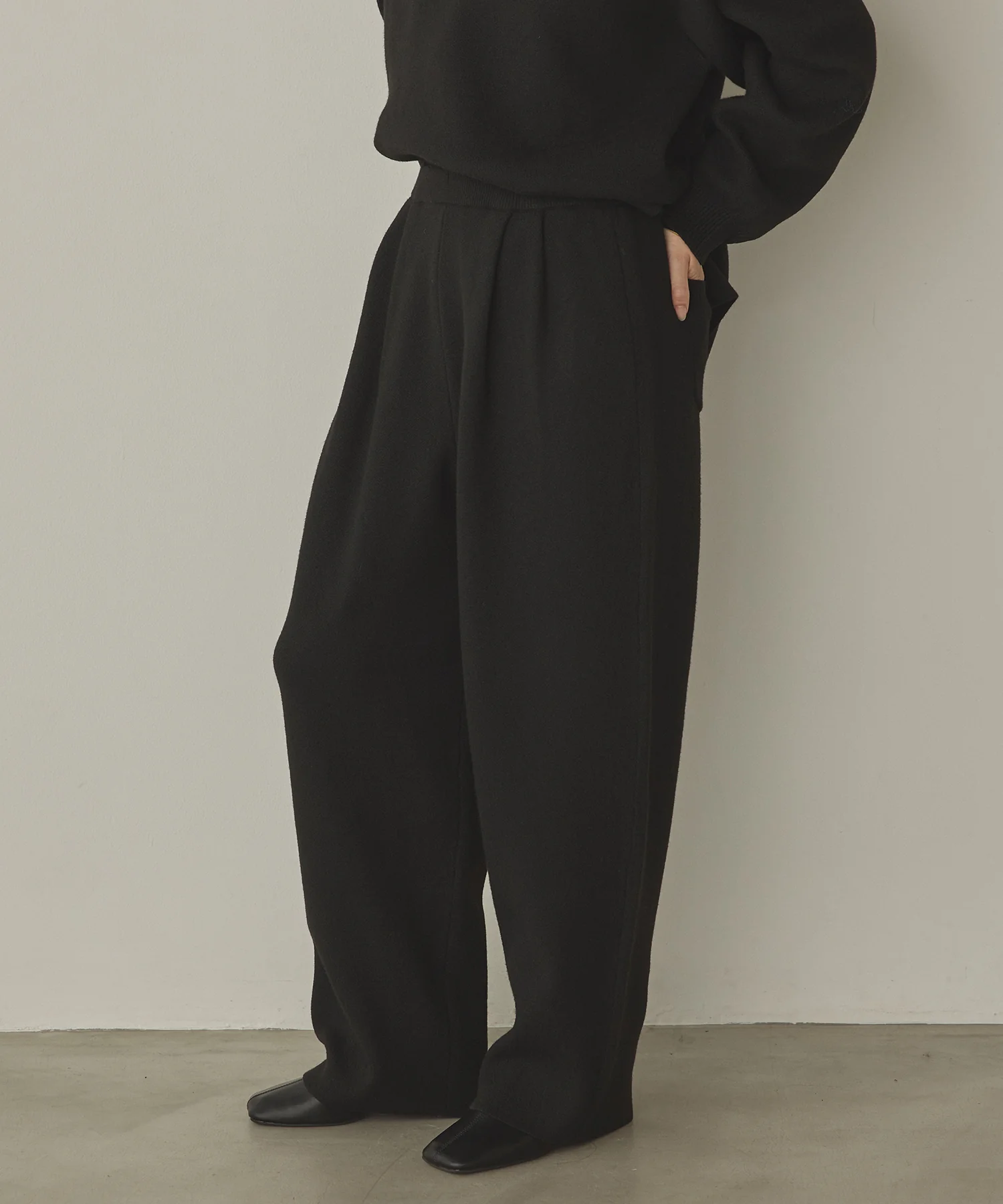 ニット ワイドパンツ