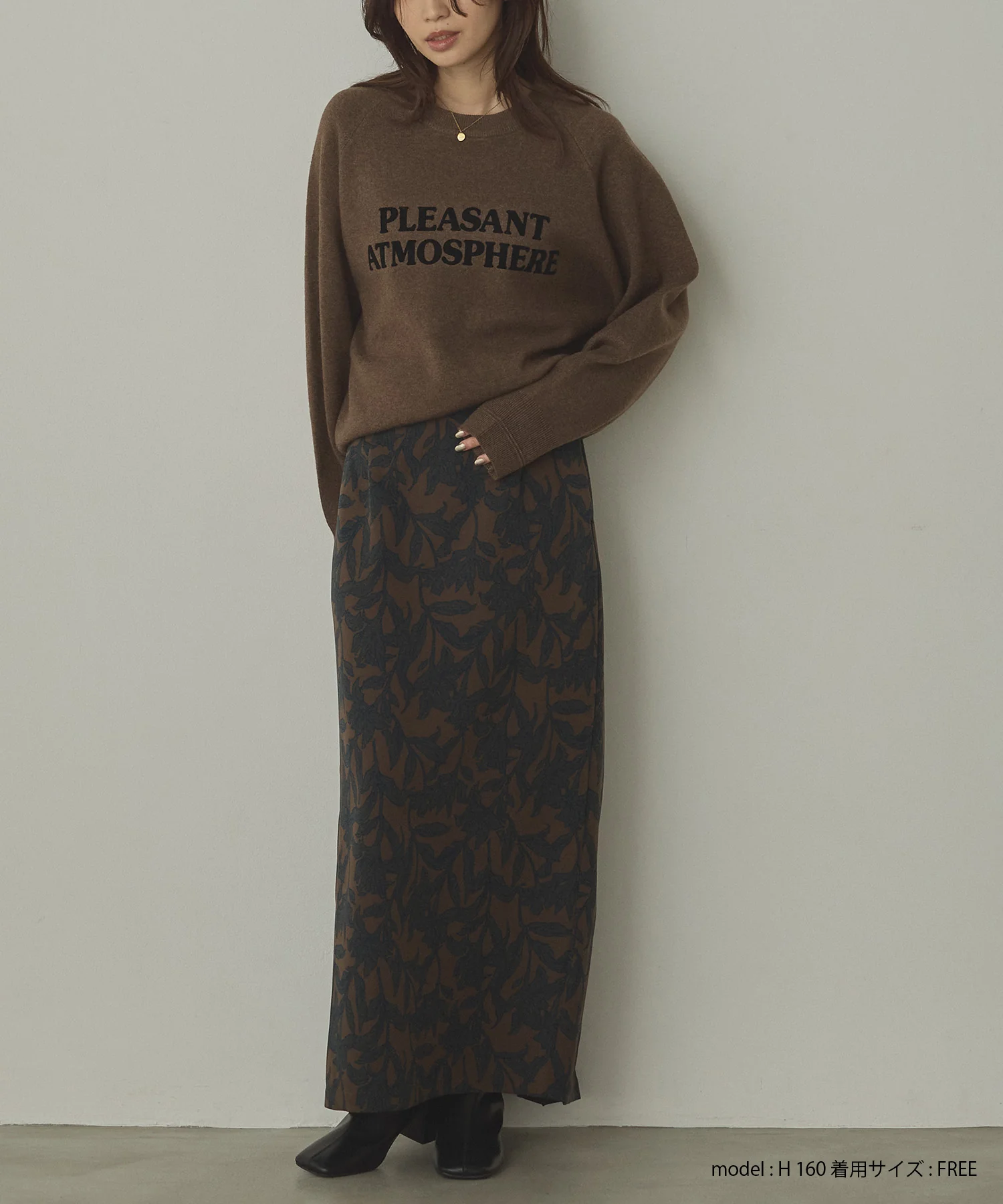 【WEB限定/別注】【新色追加】スウェットライクロゴニット