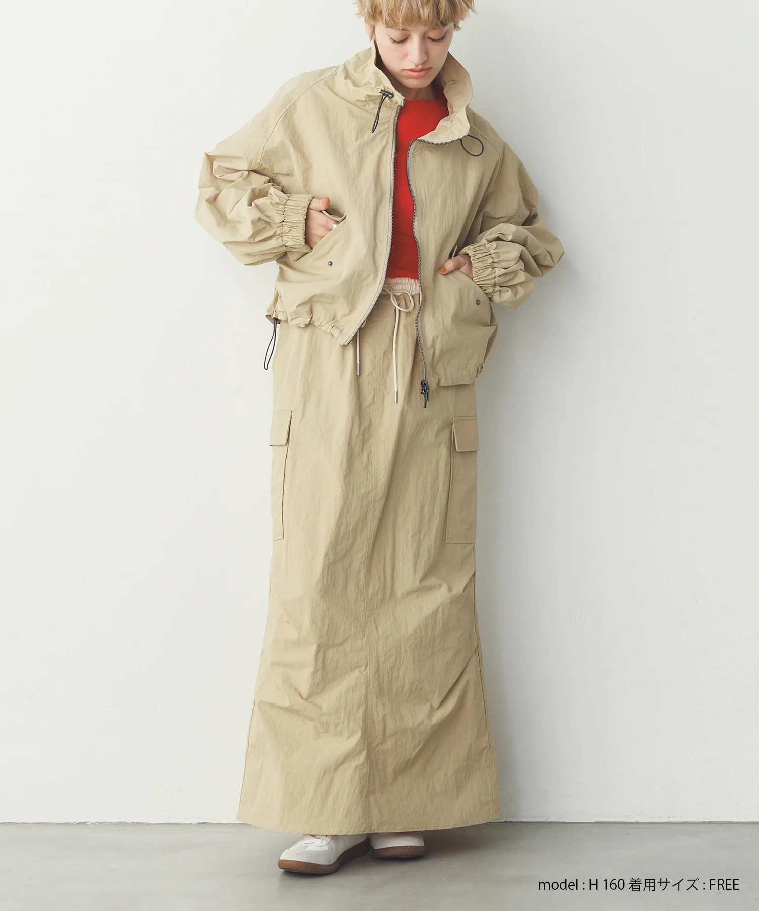 【撥水加工】グログラン ショートブルゾン