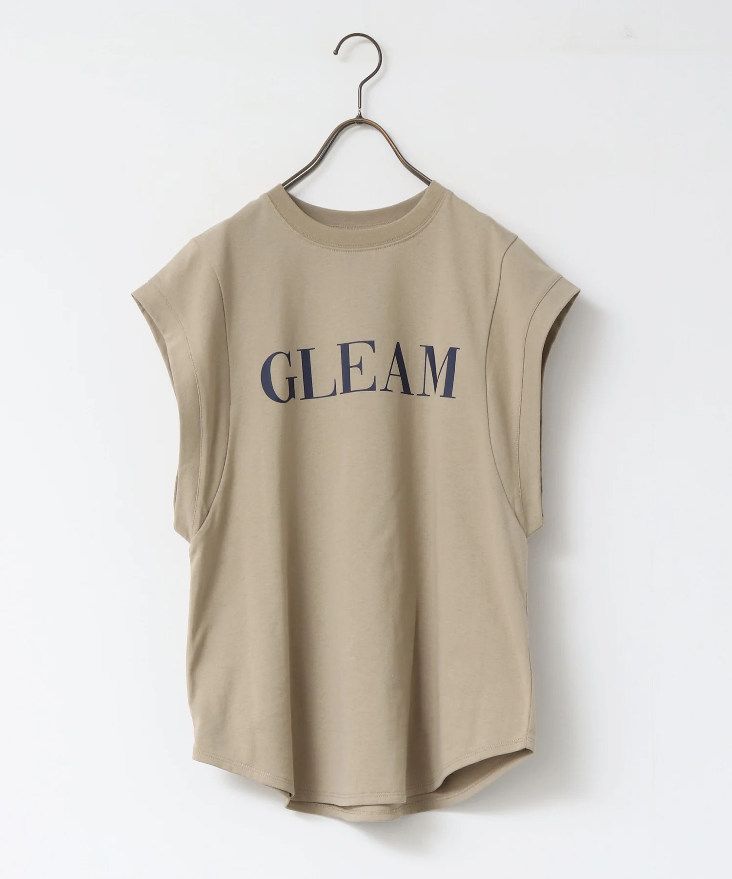 ノースリーブ プリントTシャツ