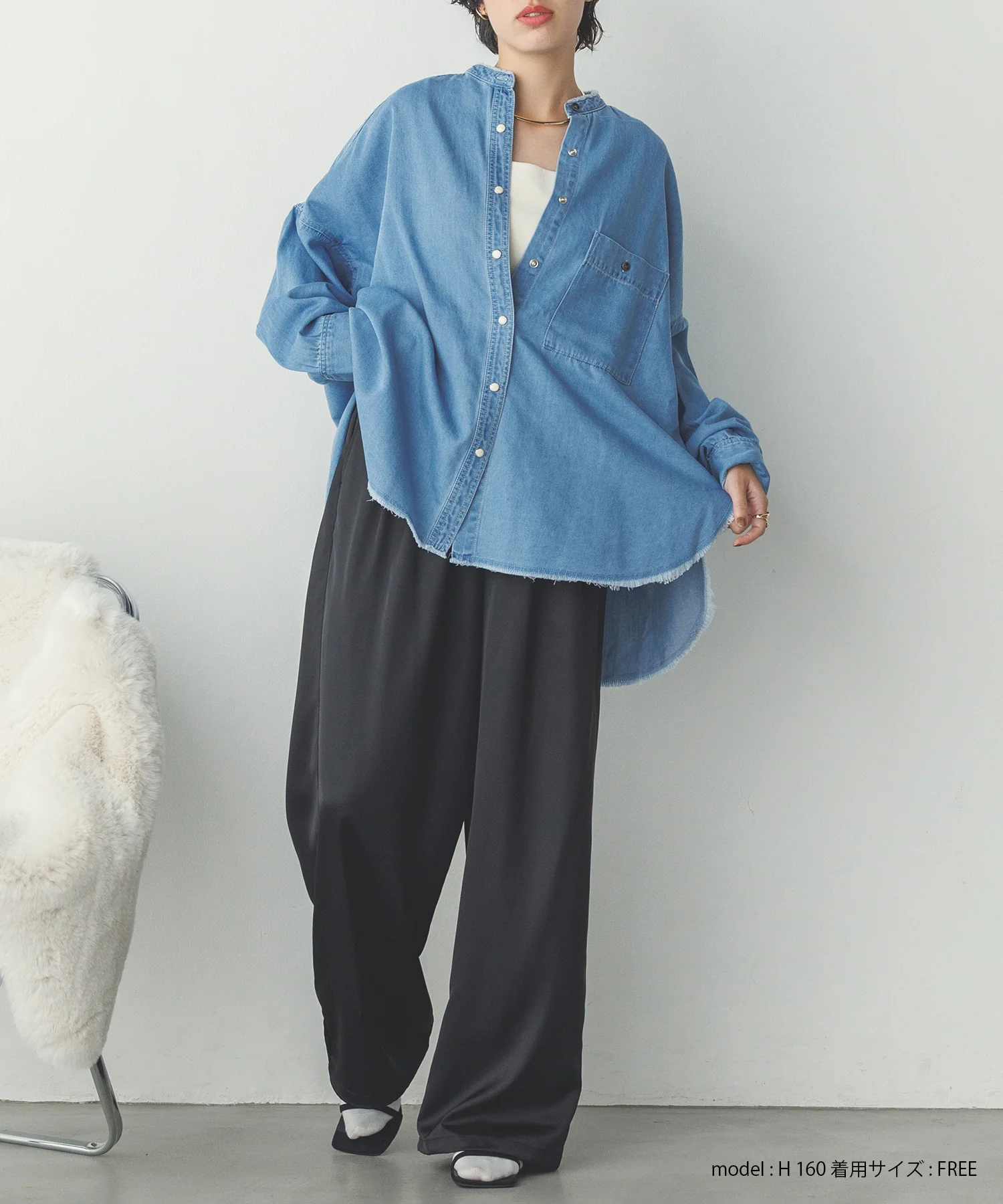 【WEB限定/別注】サテンパラシュートパンツ