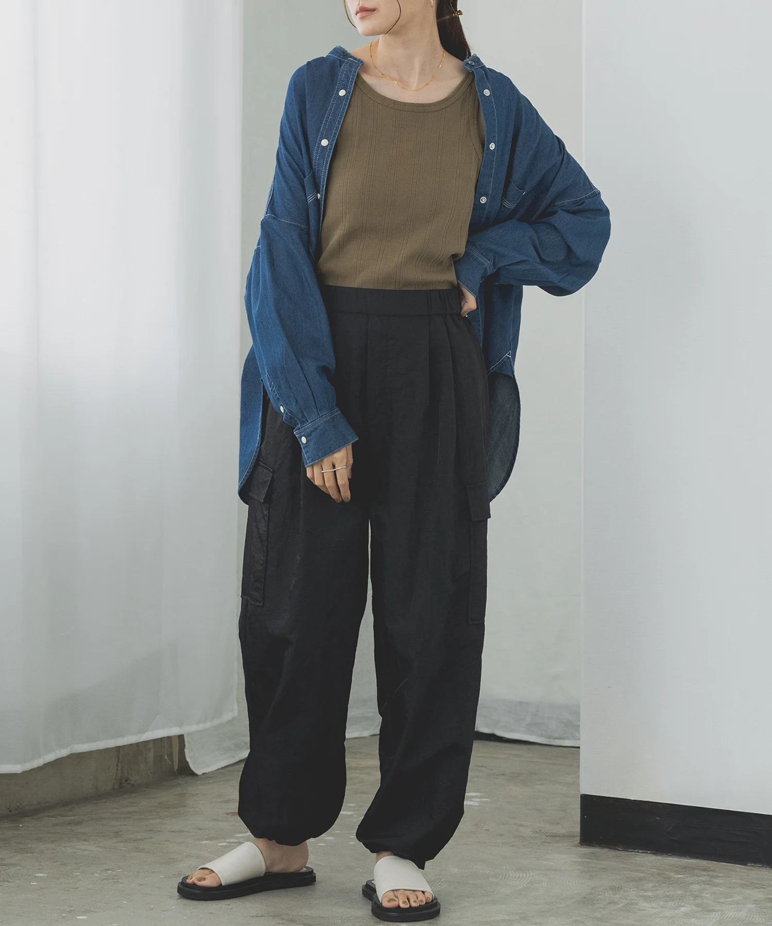 【新色追加】デニムオーバーシャツ