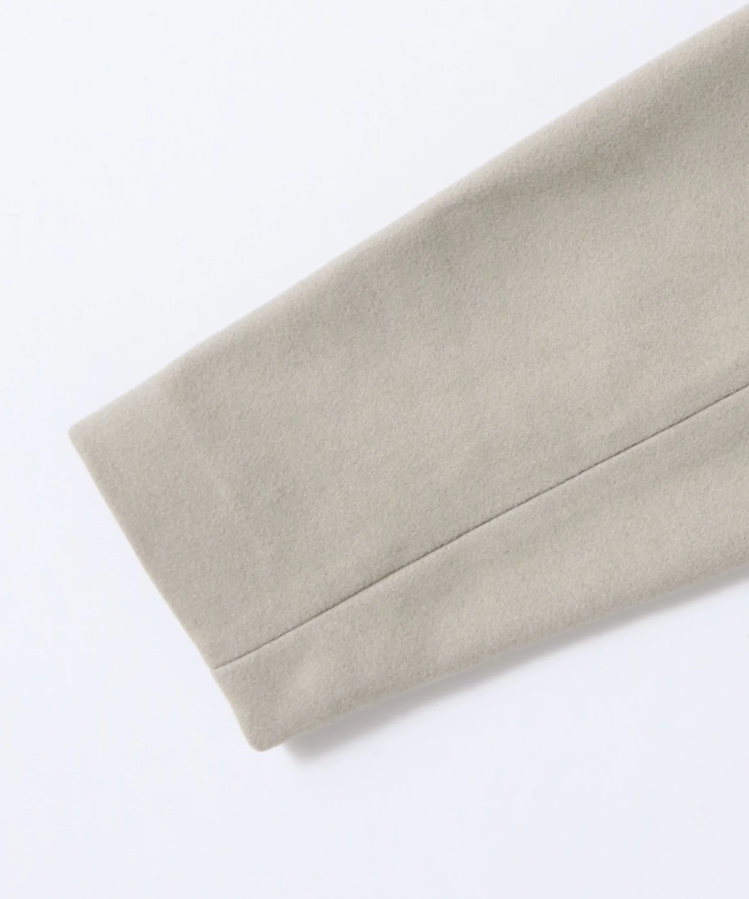 ウール混ノーカラーコート