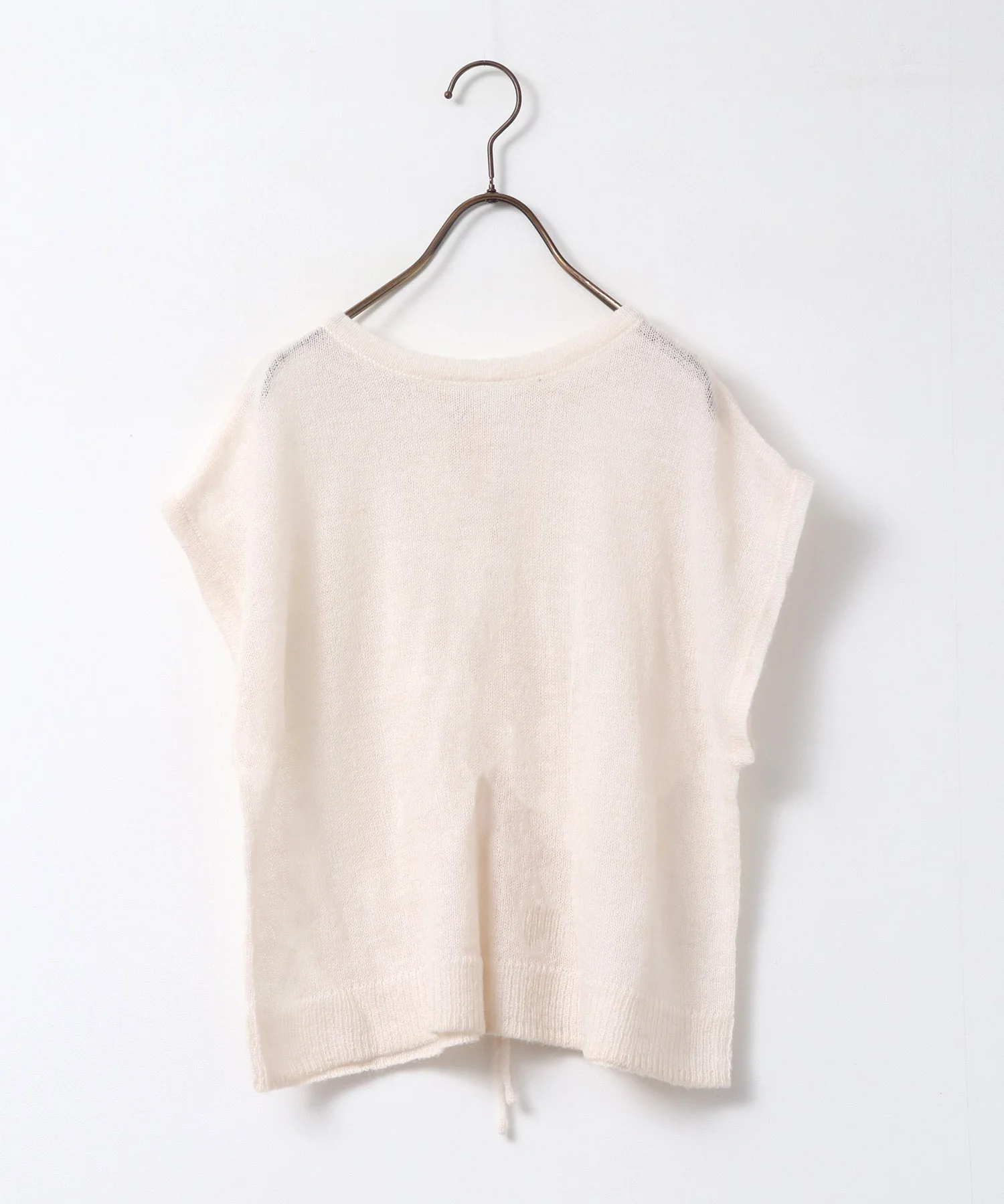 前後2WAY バックリボンシアーニット