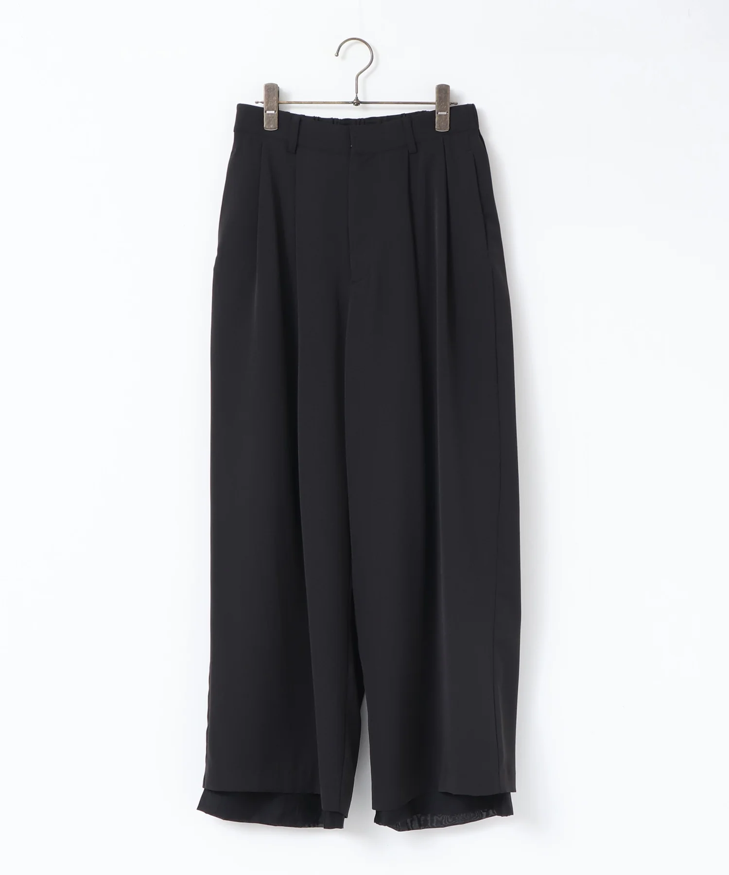 ポリツイル シアーワイドストレートパンツ
