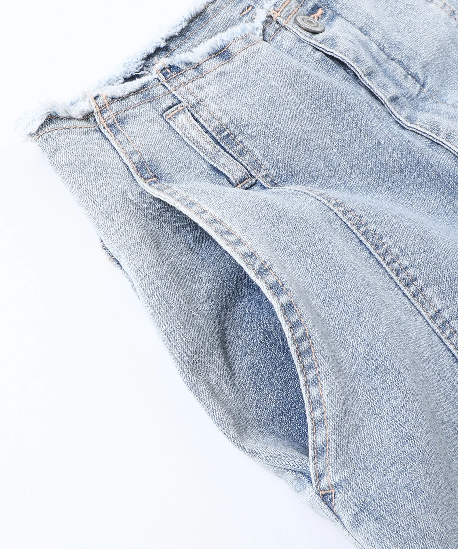 デニム/ツイル ハイウエストワイドパンツ