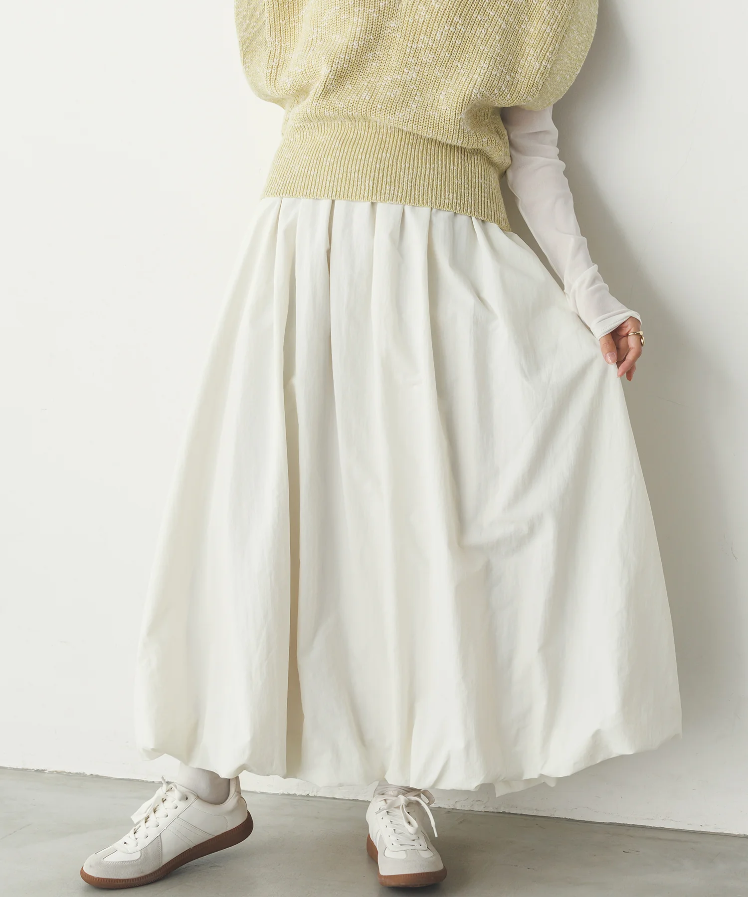 ナイロン バルーンスカート