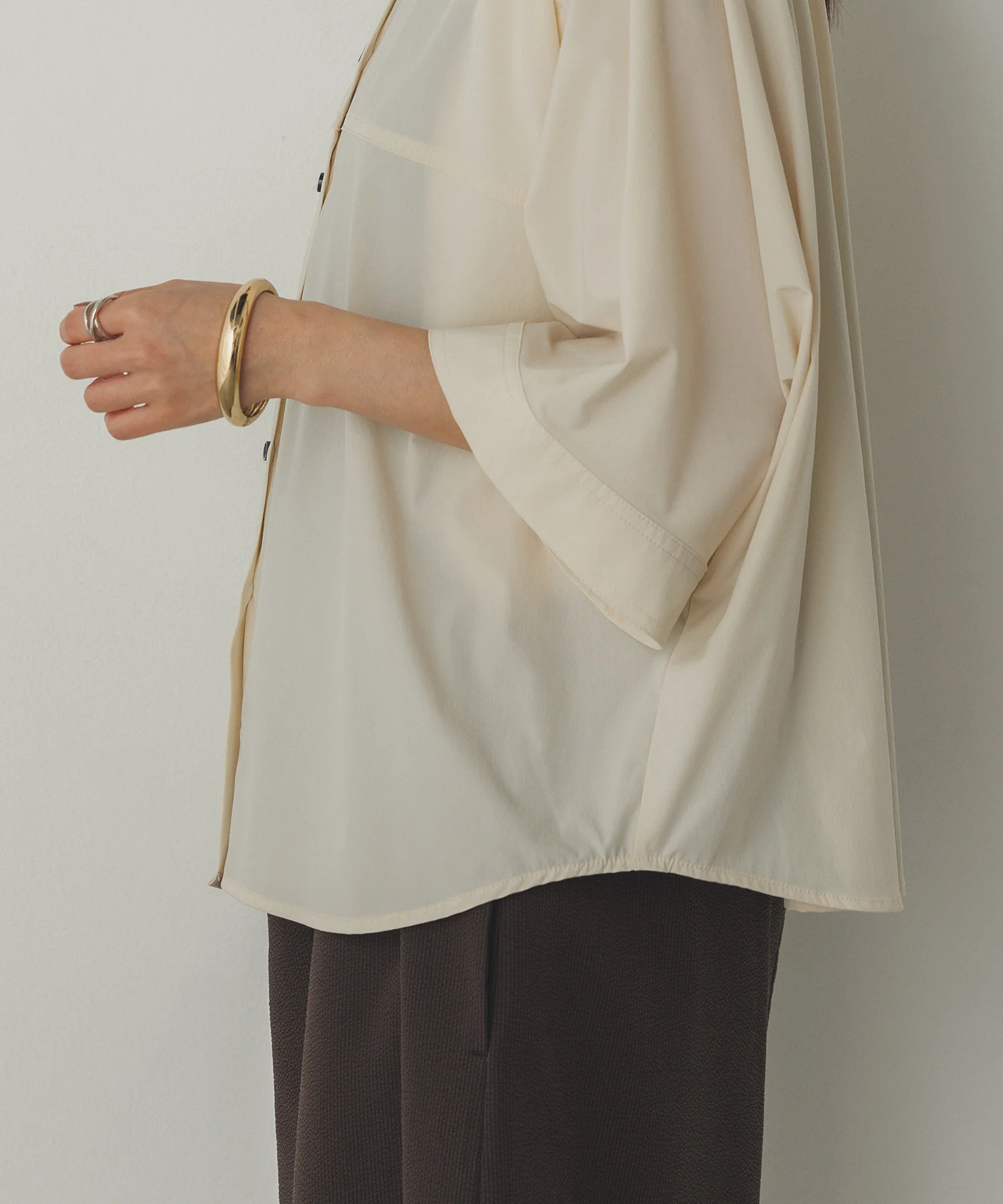 【接触冷感】ドルマンシャツ