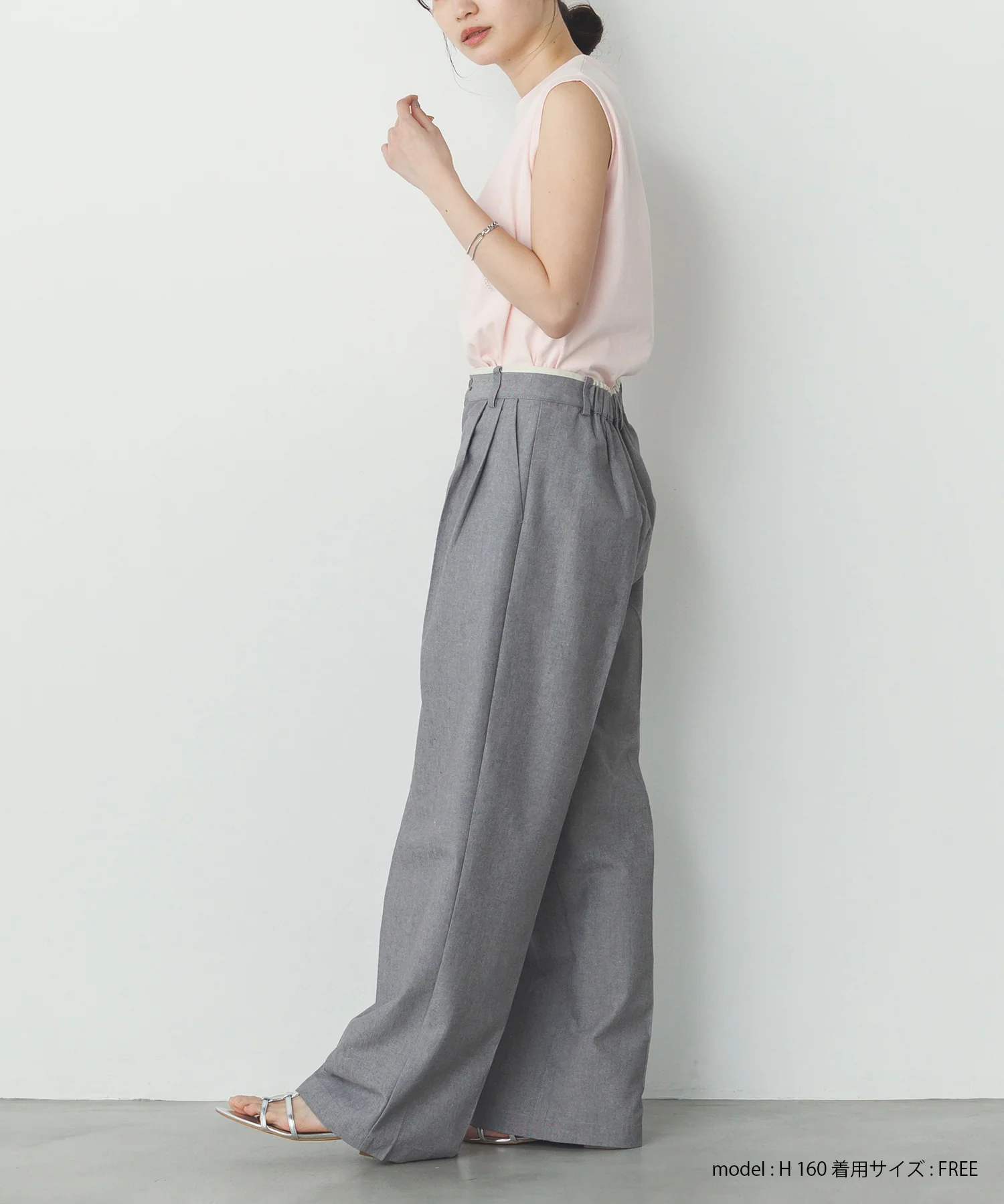 【新色追加】ベーシックノースリーブトップス