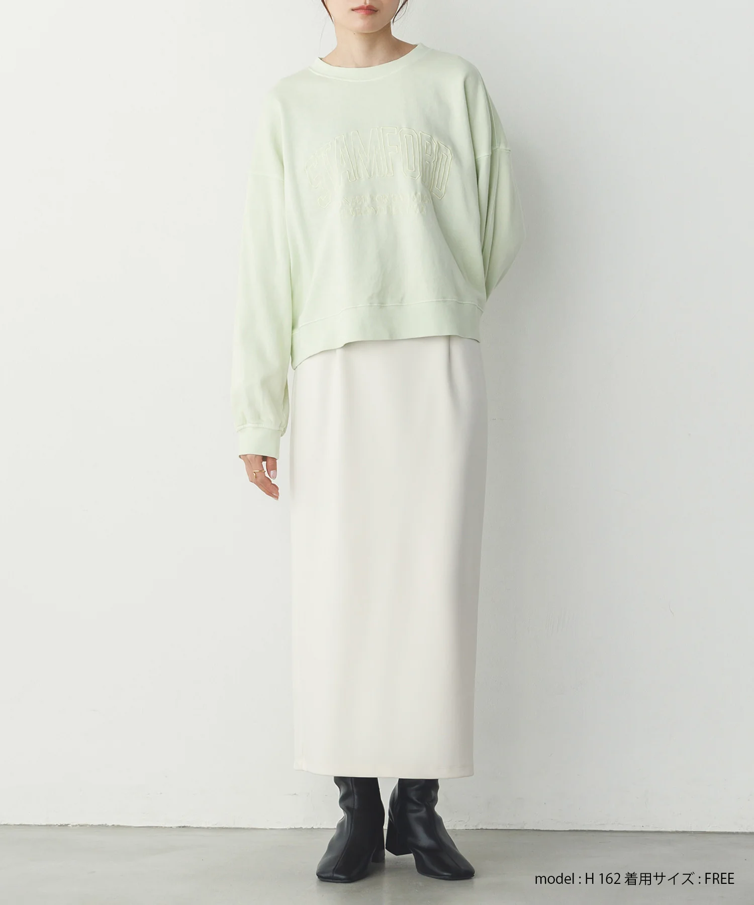 シアーポンチ レイヤードスカートセット