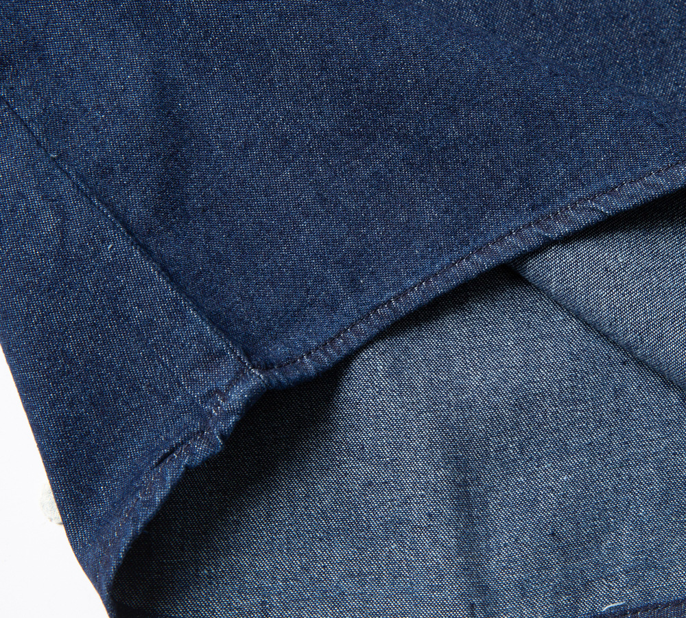 アメカジ　メンズクラシック半袖デニムシャツ