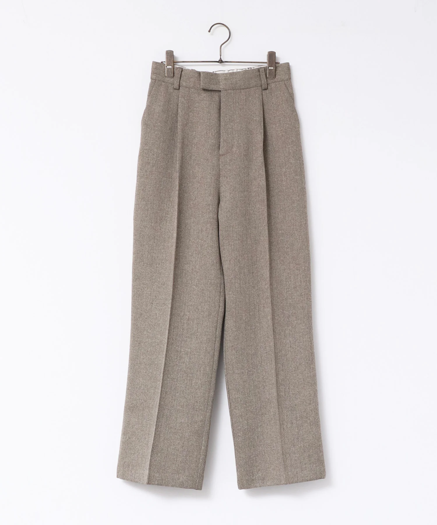 ウールライクストレートパンツ