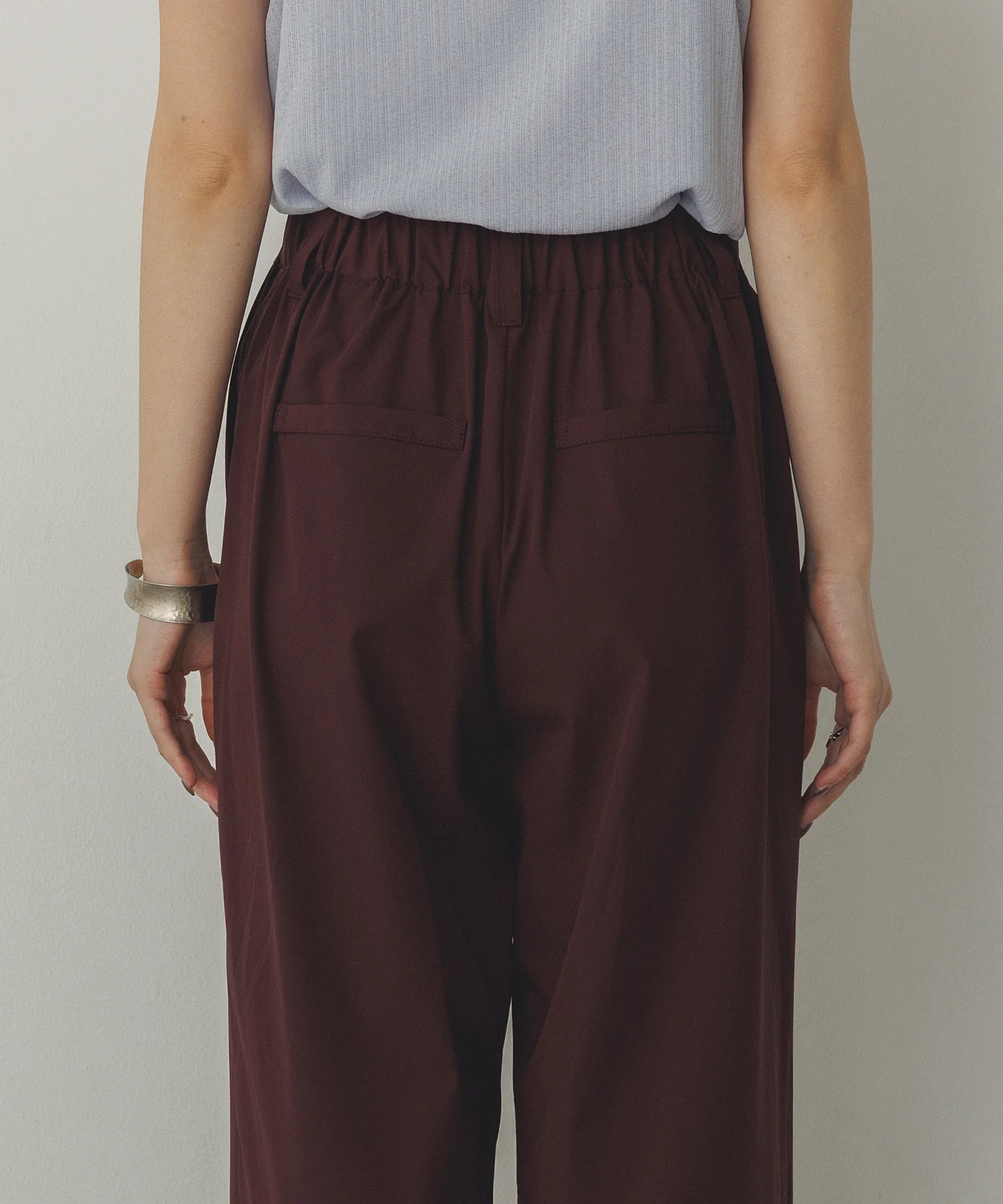 【接触冷感】ワイドストレートパンツ